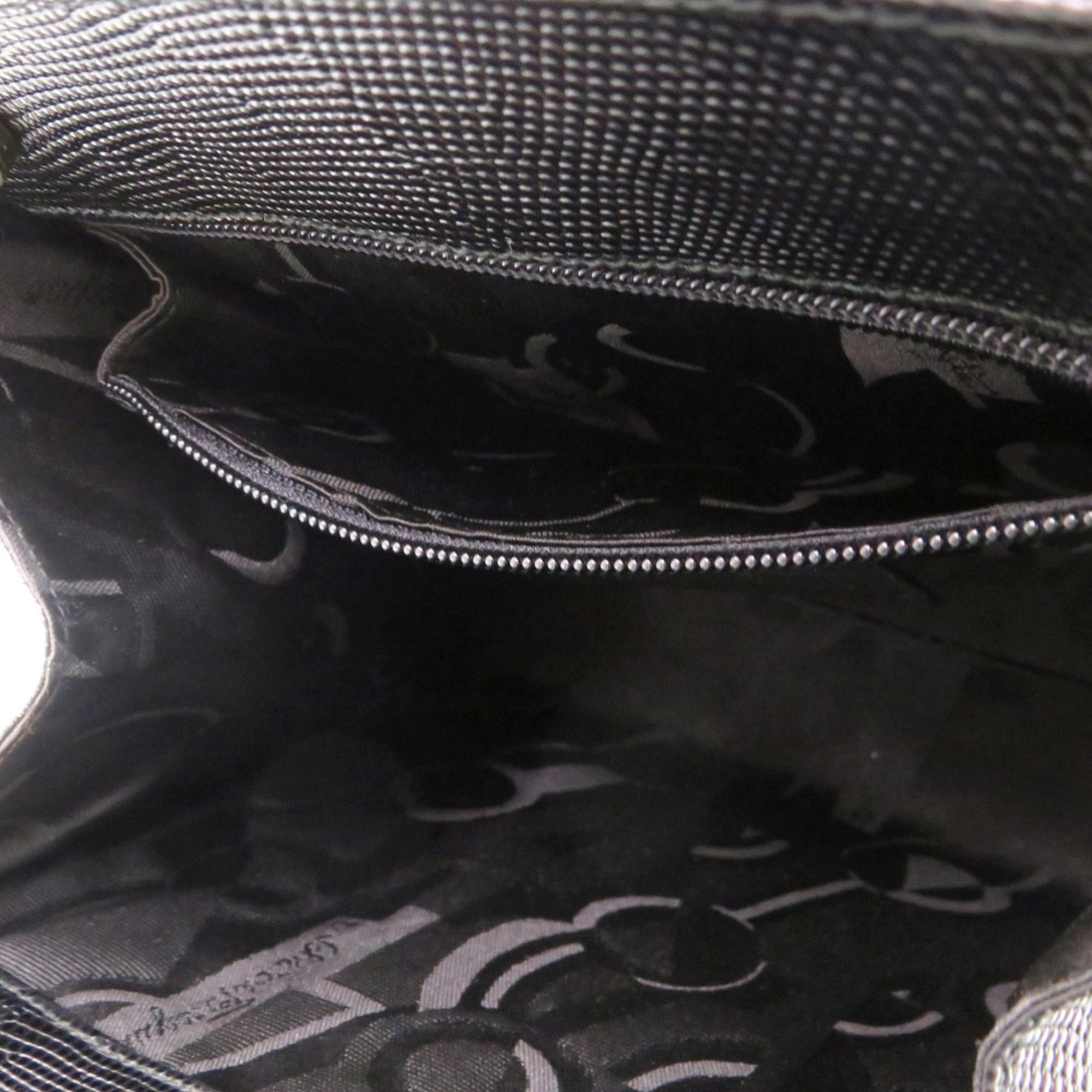 Salvatore Ferragamo Black Leather Handbag (Pre-Owned)