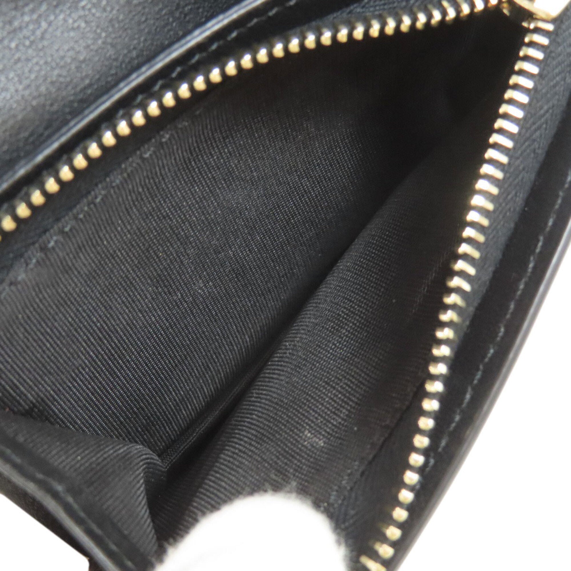 Valentino Garavani Black Leather Wallet (Bi-Fold) (Pre-Owned)