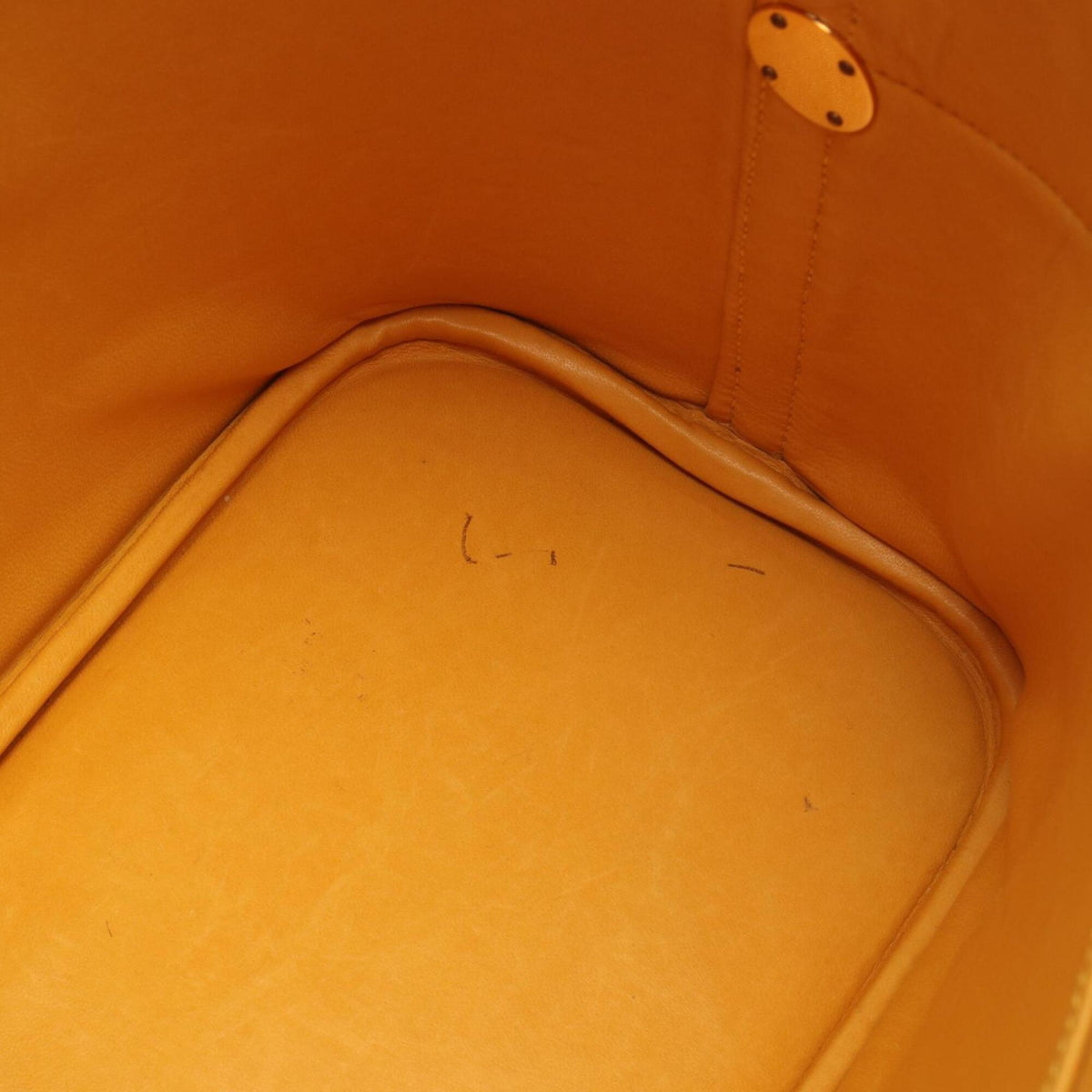 Hermes Yellow Courchevel Leather Handbag (Pre-Owned)