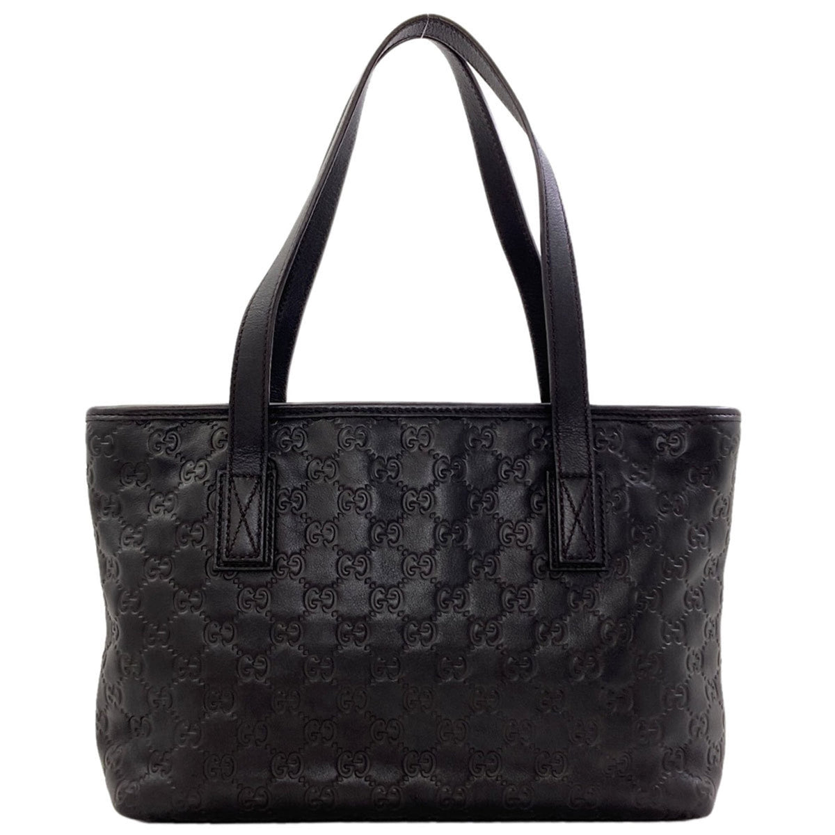 Gucci Black Leather Tote Bag (Pre-Owned)