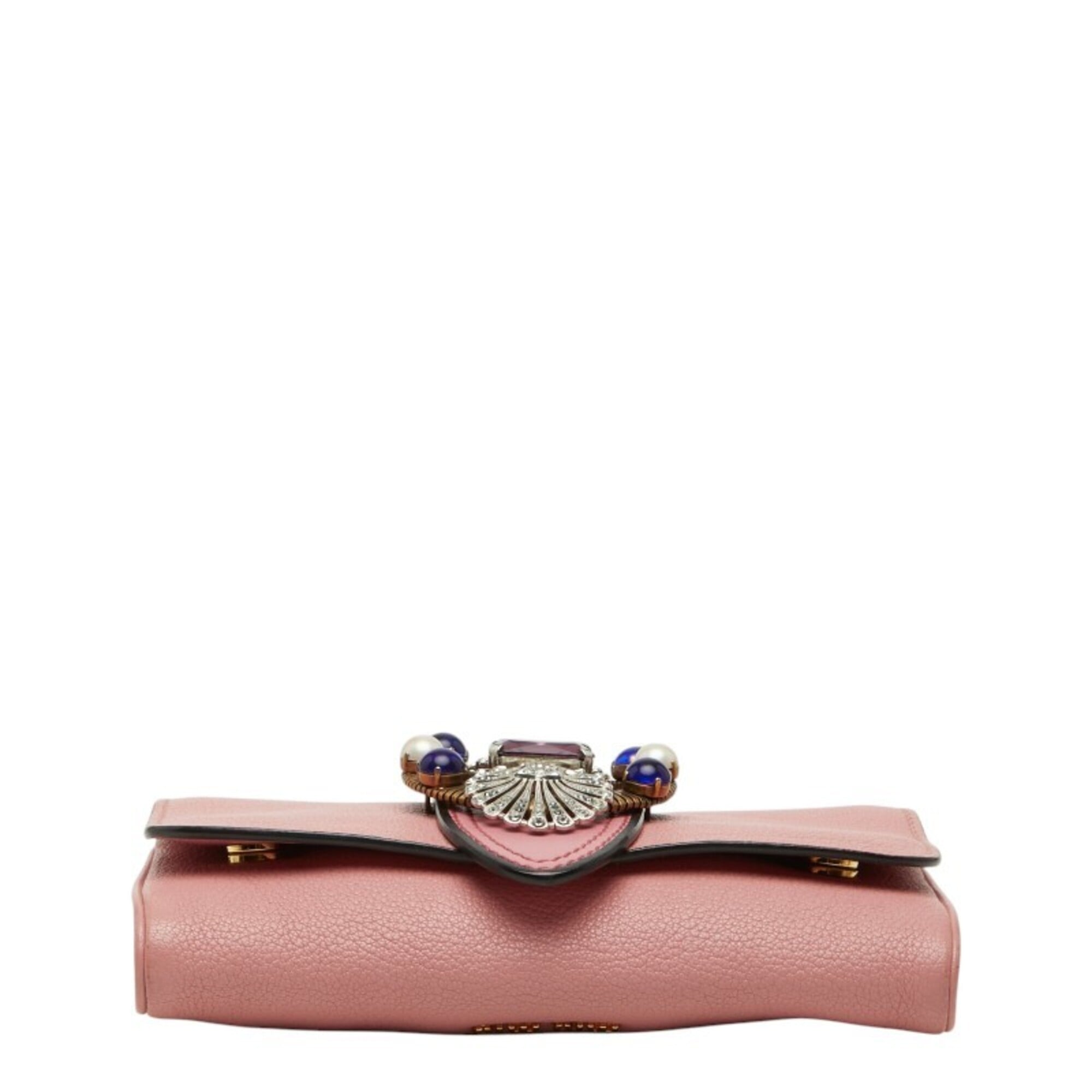 Miu Miu Pink Leather Shoulder Bag (Pre-Owned)