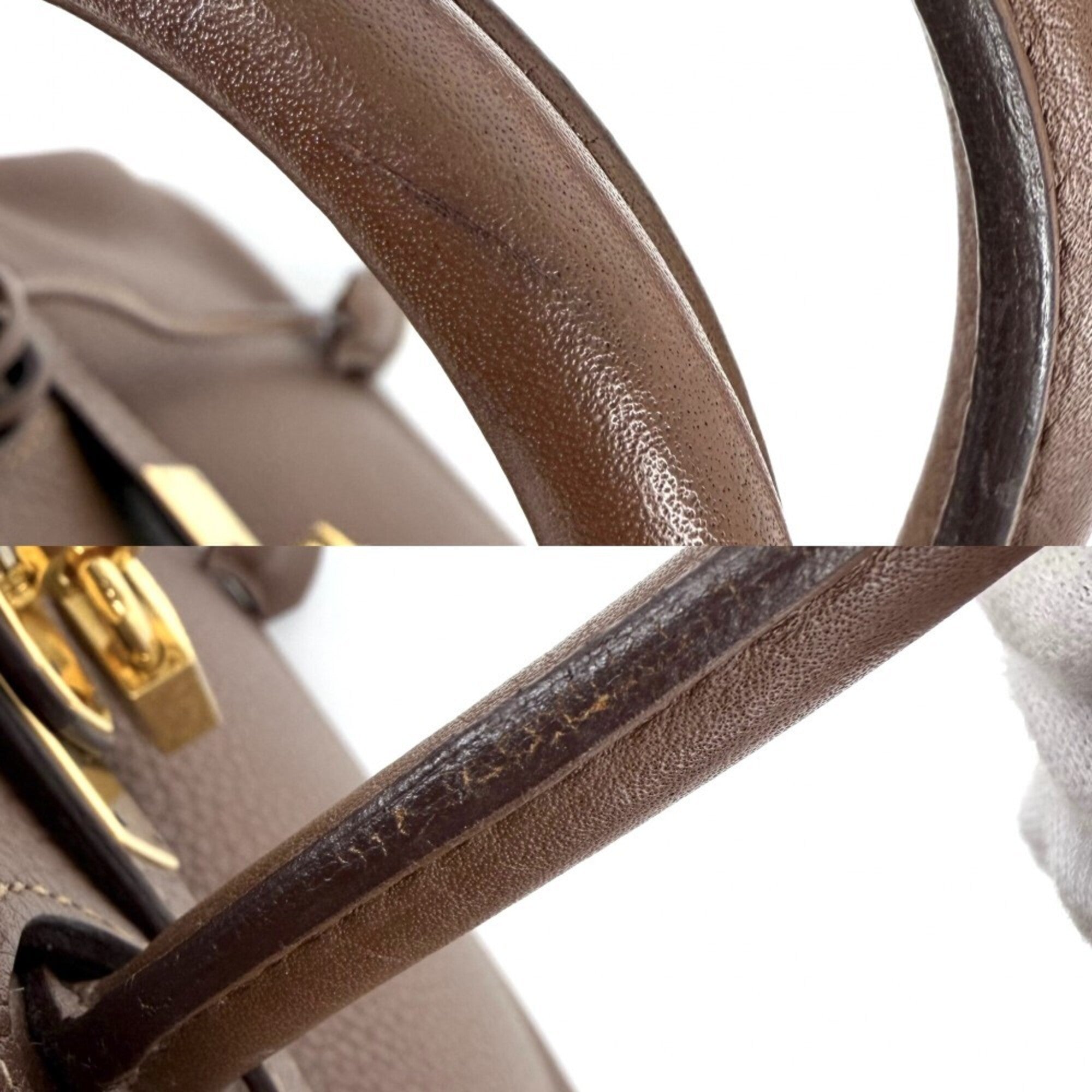 Hermes Birkin Brown Leather Handbag (Pre-Owned)