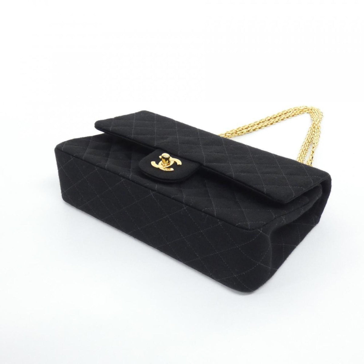 Chanel Black Canvas Shoulder Bag (Pre-Owned)