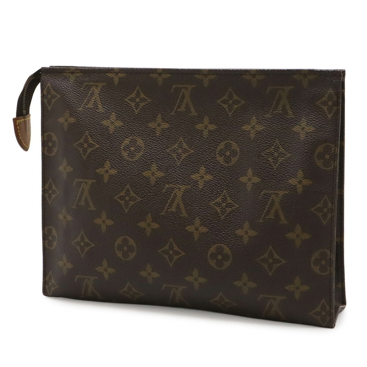 Louis Vuitton Brown Monogram Canvas Handbag Pouch (Pre-Owned)