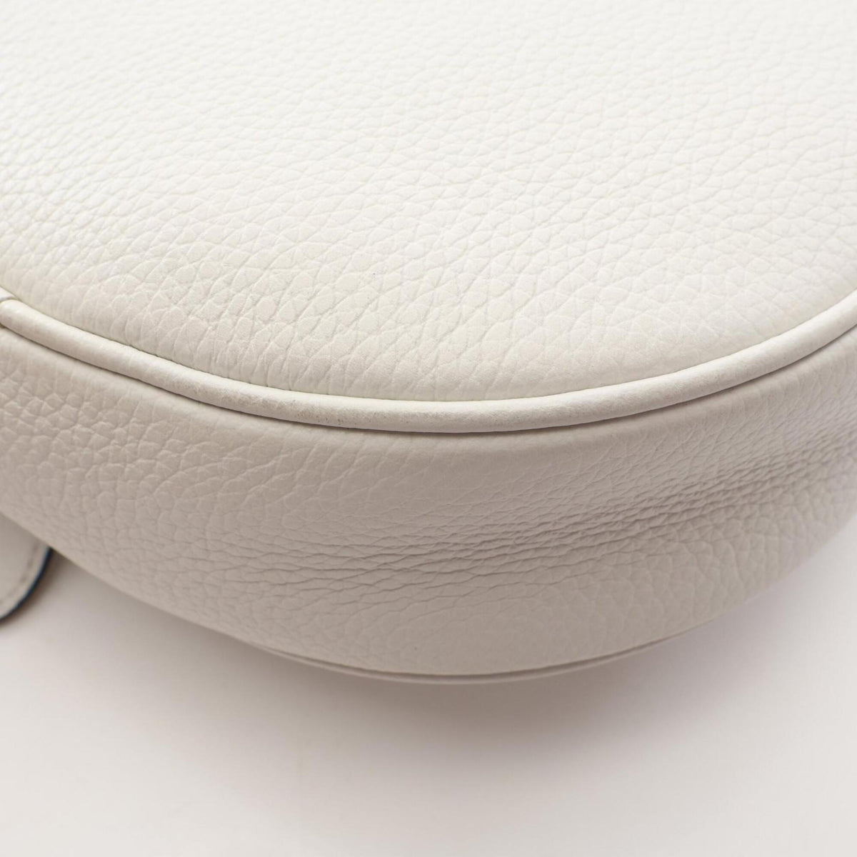 Christian Dior Navy Red Color White Leather Fanny Pack Handbag Saddle Bag (Pre-Owned)