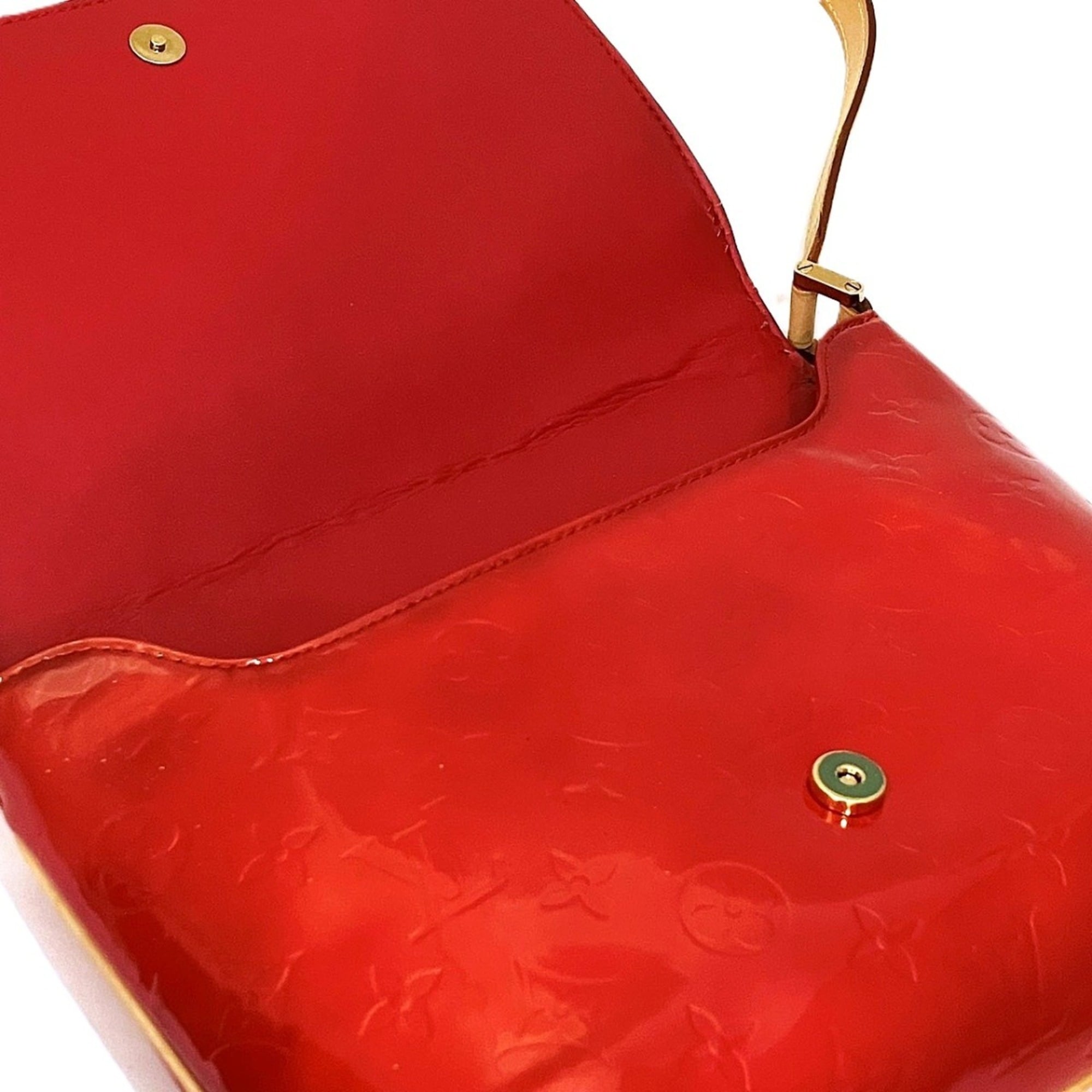 Louis Vuitton Vernis Red Color Patent Leather Shoulder Bag (Pre-Owned)