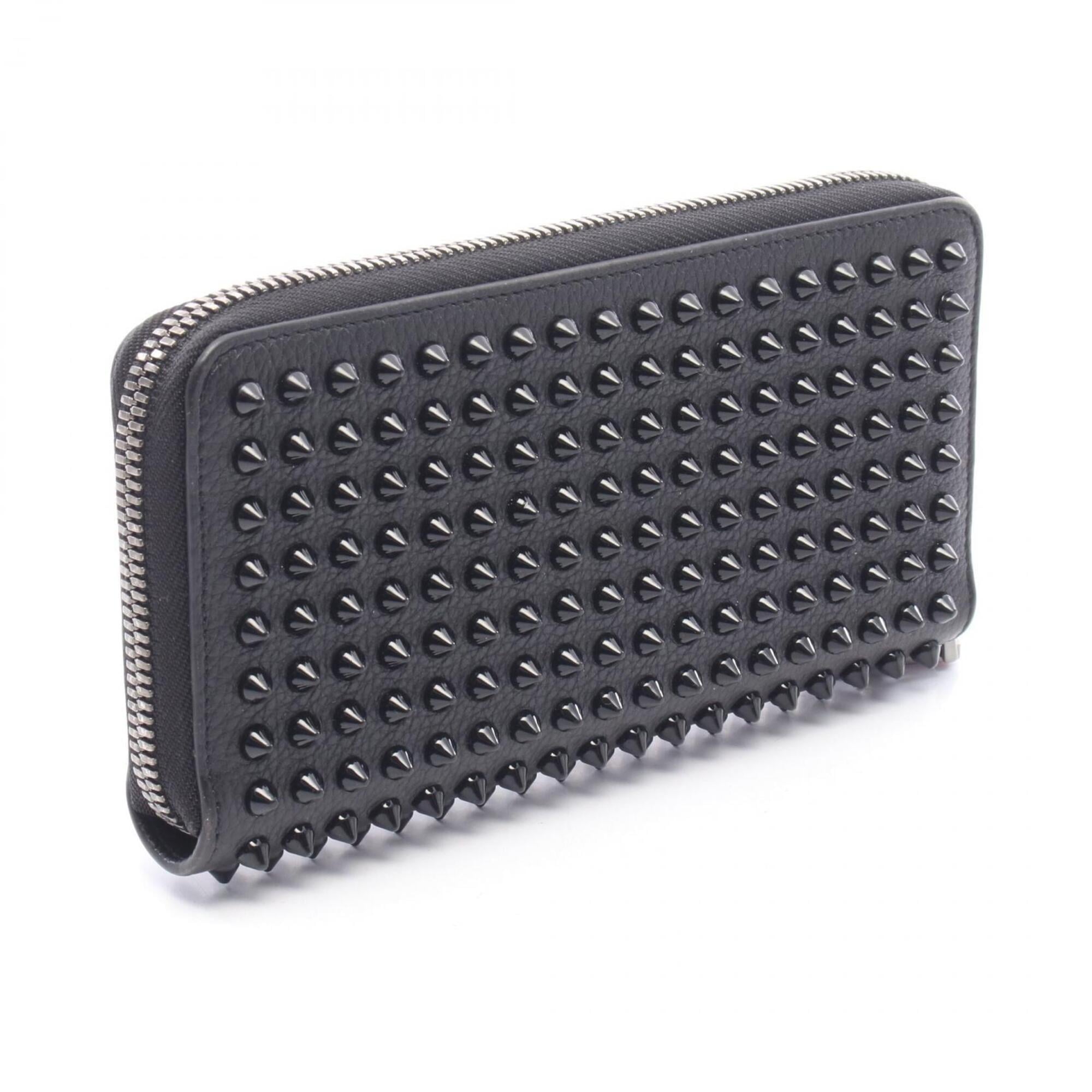 Christian Louboutin Black Leather Long Wallet (Bi-Fold) (Pre-Owned)