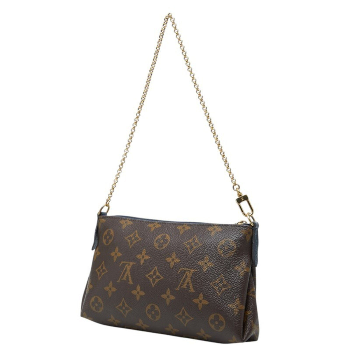 Louis Vuitton Brown Navy Navy Blue Pvc Leather Handbag Pouch Shoulder Bag (Pre-Owned)