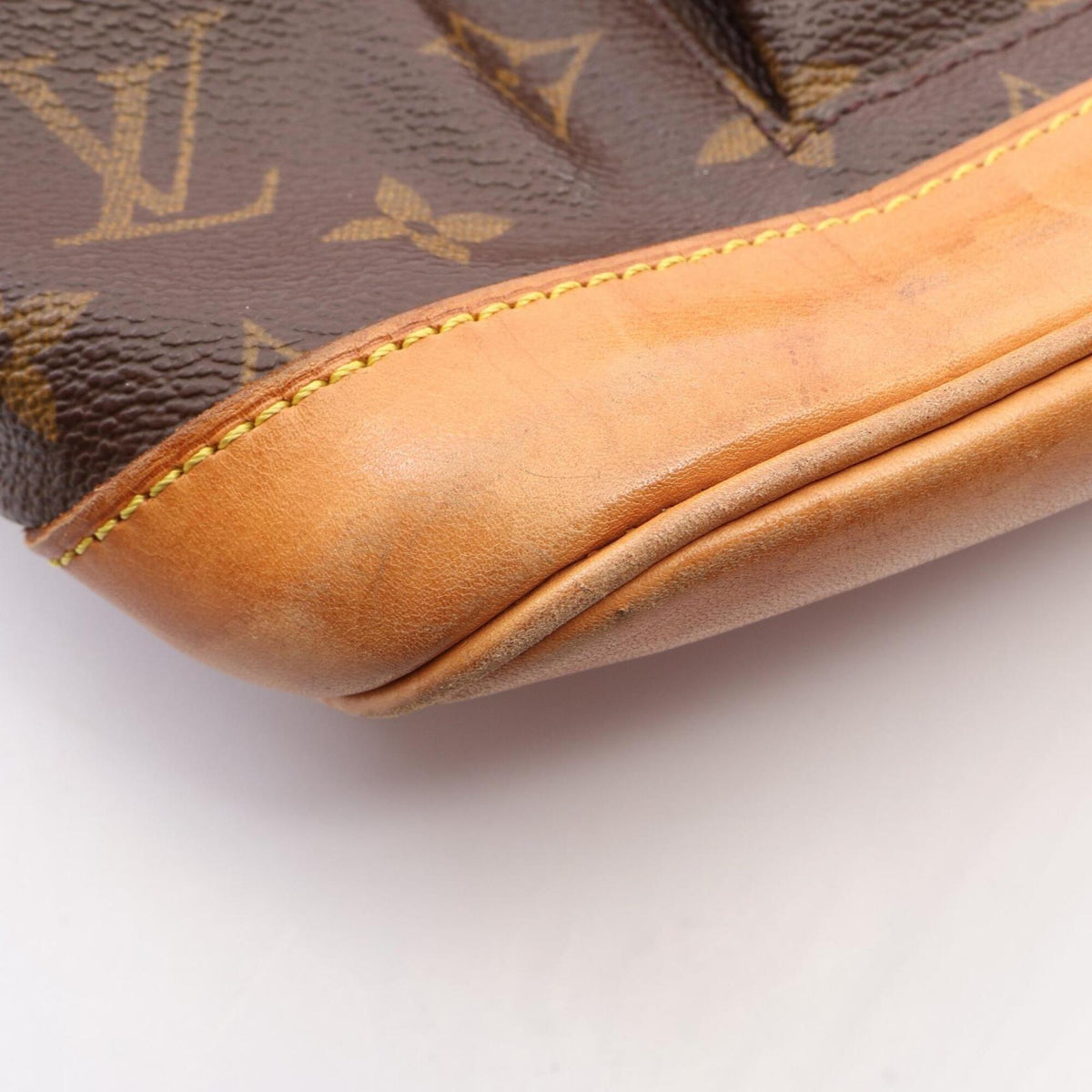 Louis Vuitton Brown Monogram Coated Canvas Leather Backpack (Pre-Owned)