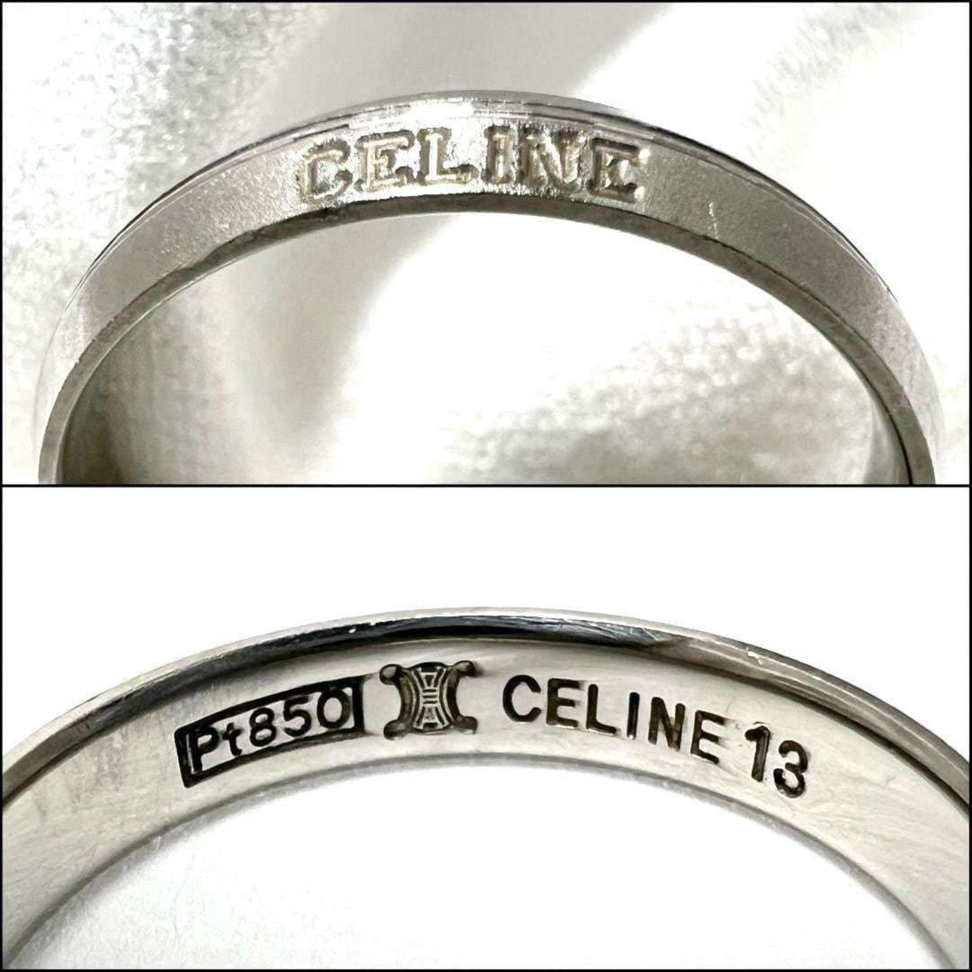 Celine Platinum 850 Band Ring (Pre-Owned)