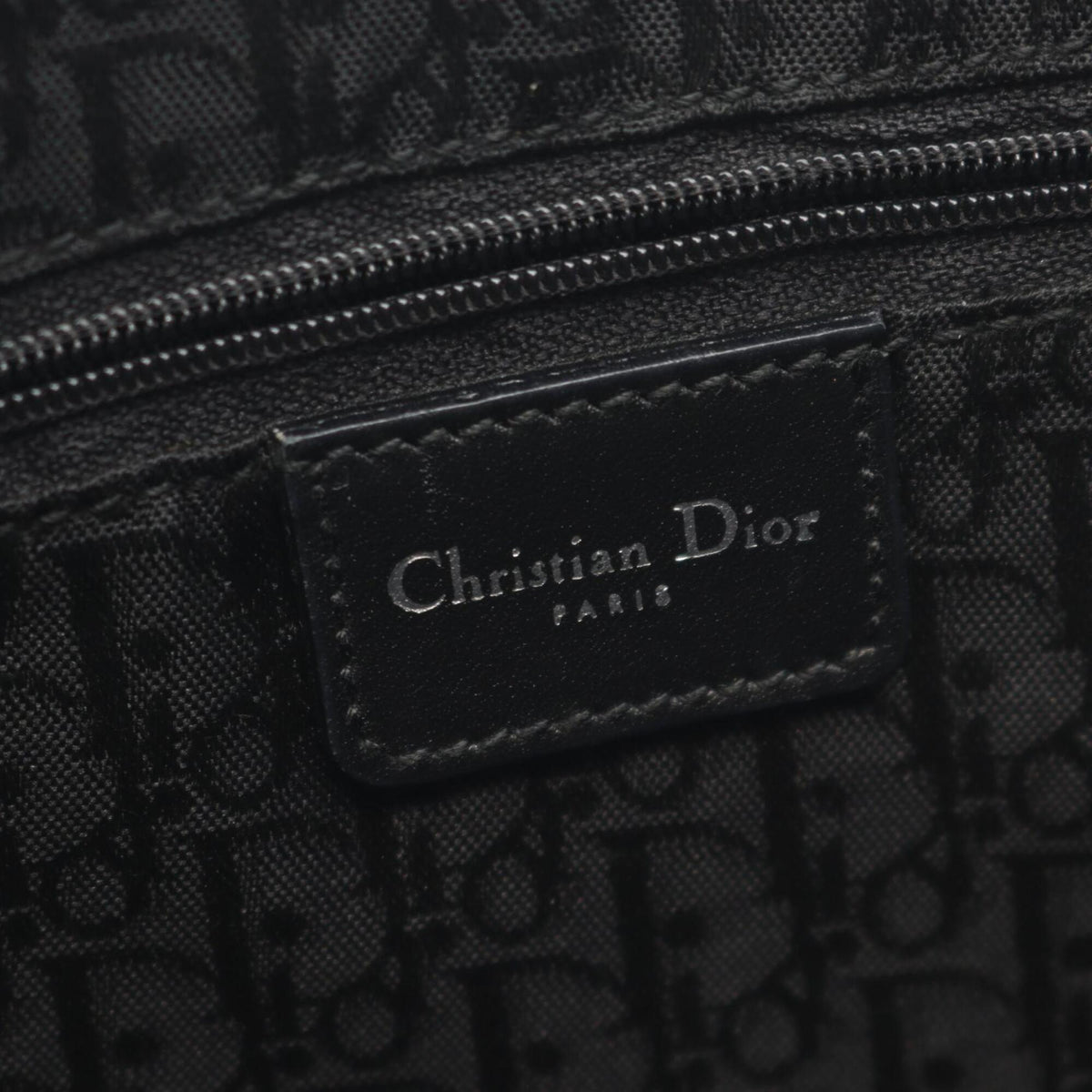 Christian Dior Black Leather Handbag Shoulder Bag (Pre-Owned)
