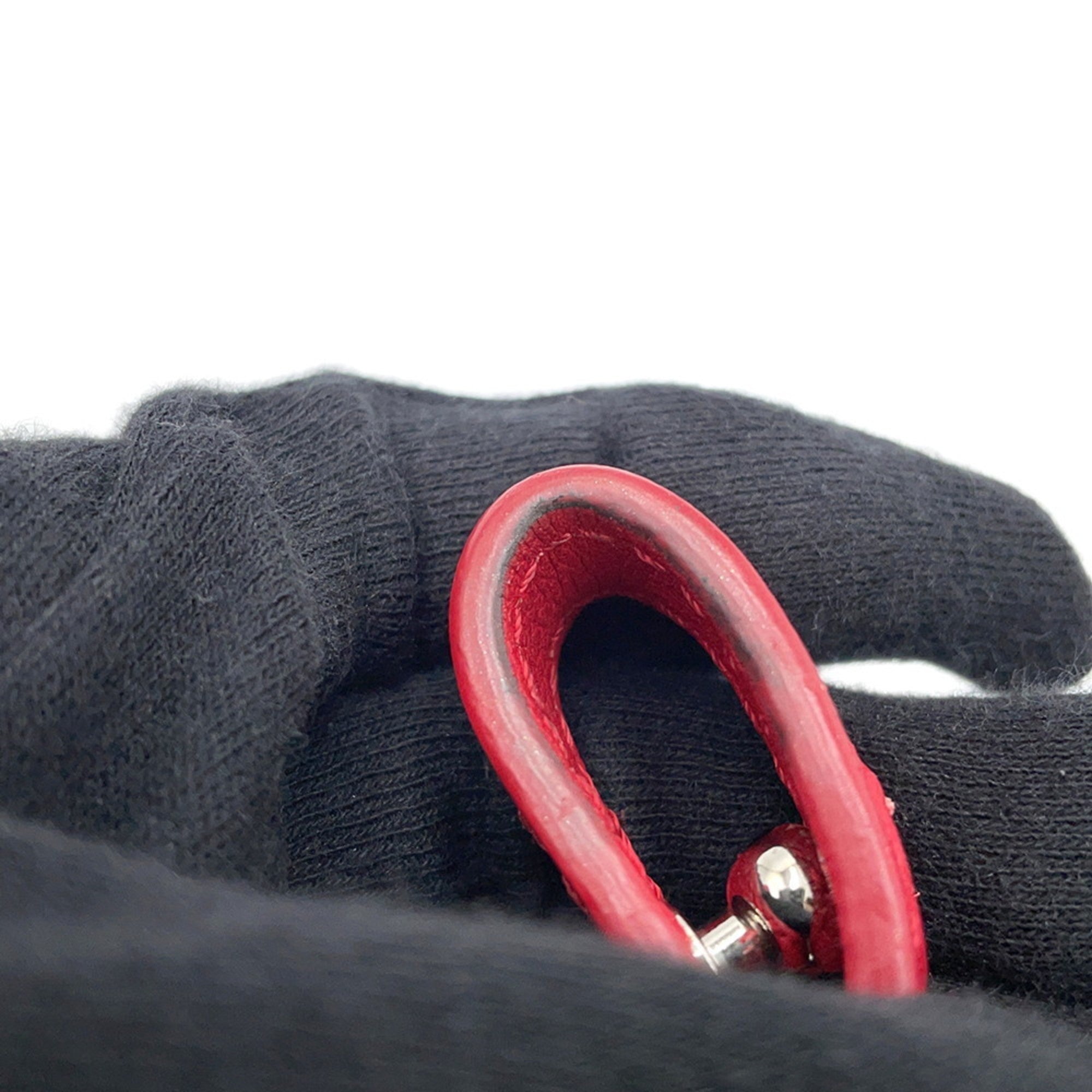 Louis Vuitton Lockme Ii Red Color Ruby Leather Handbag (Pre-Owned)