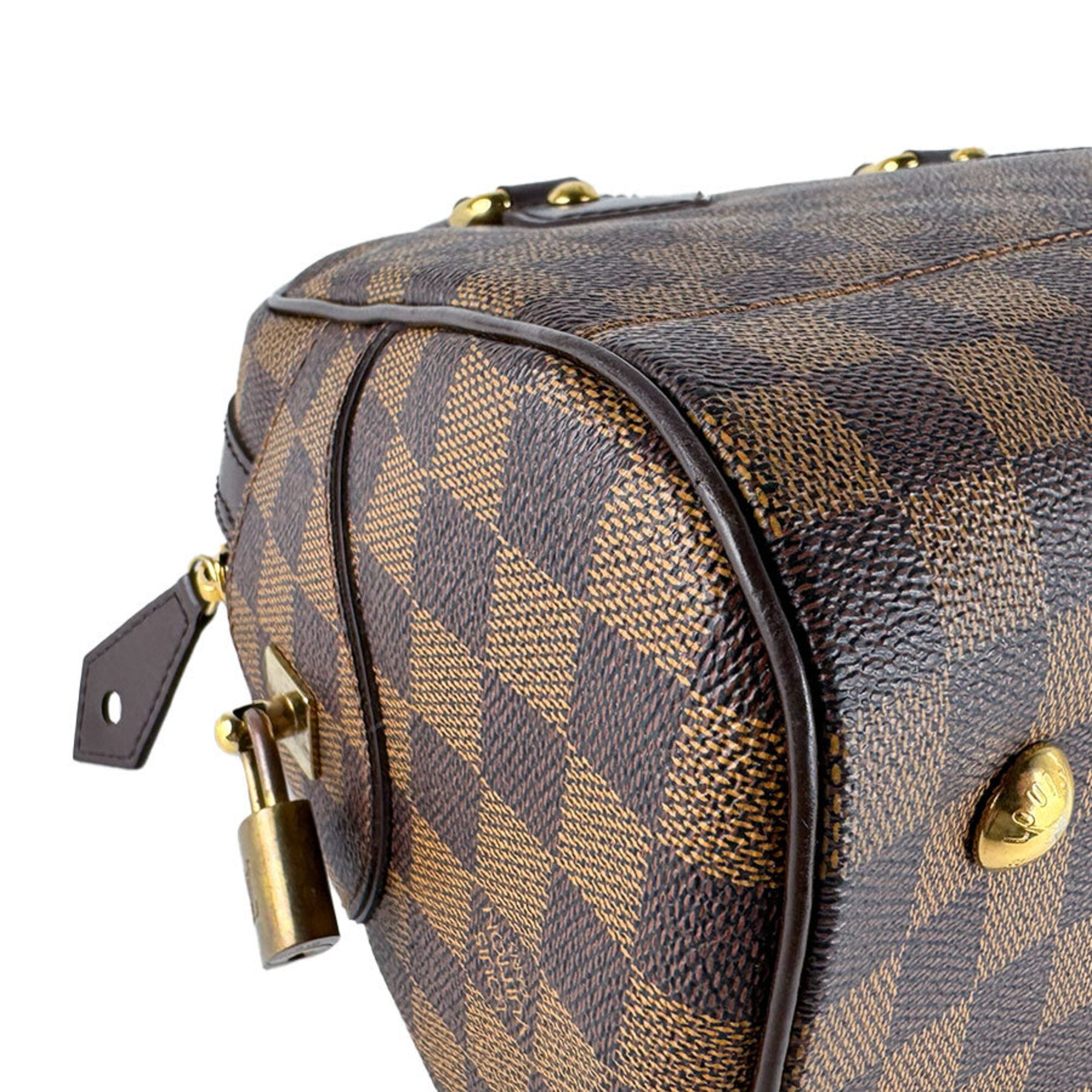 Louis Vuitton Damier Canvas Ebene Damier Canvas Handbag (Pre-Owned)