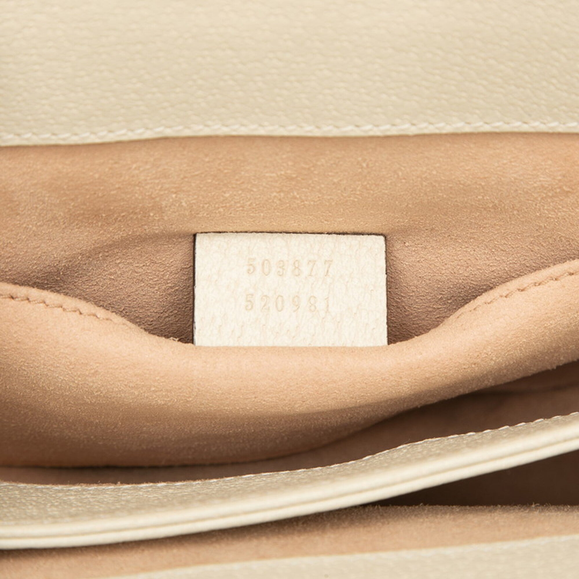Gucci Gg Marmont Beige Multi-Color Leather Shoulder Bag (Pre-Owned)