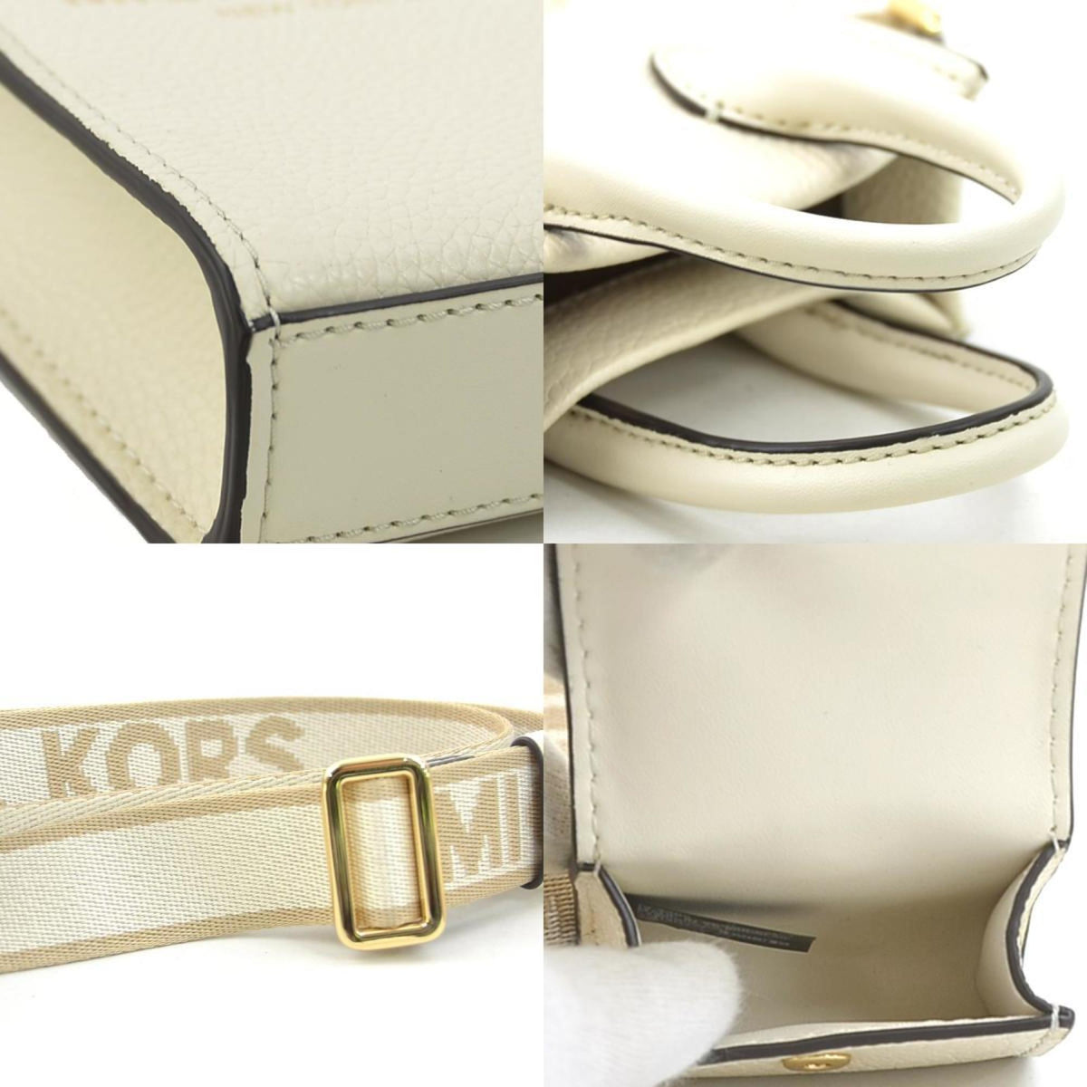Michael Kors Ivory Leather Shoulder Bag (Pre-Owned)