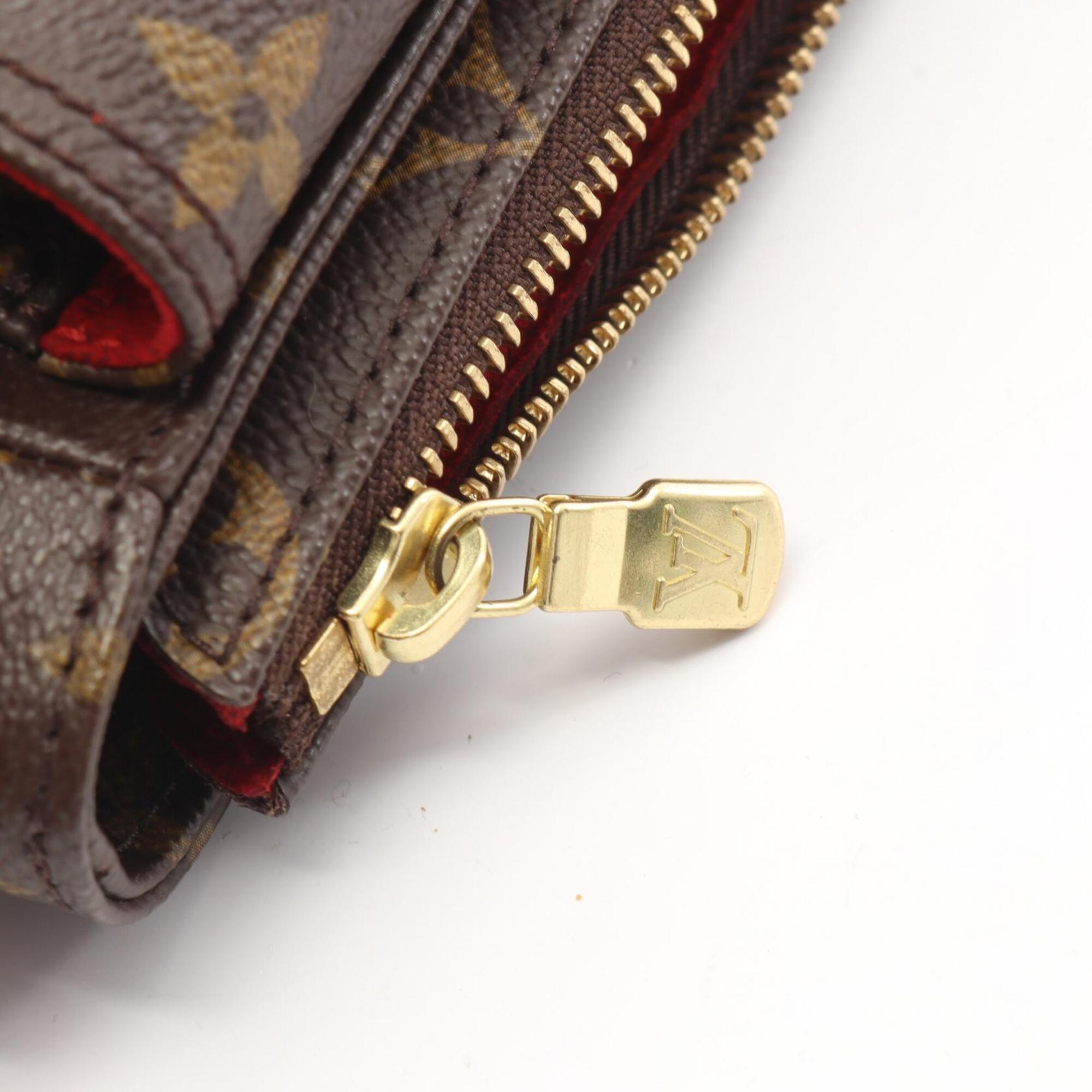 Louis Vuitton Brown Coated Canvas Pvc Monogram Leather Handbag Shoulder Bag (Pre-Owned)