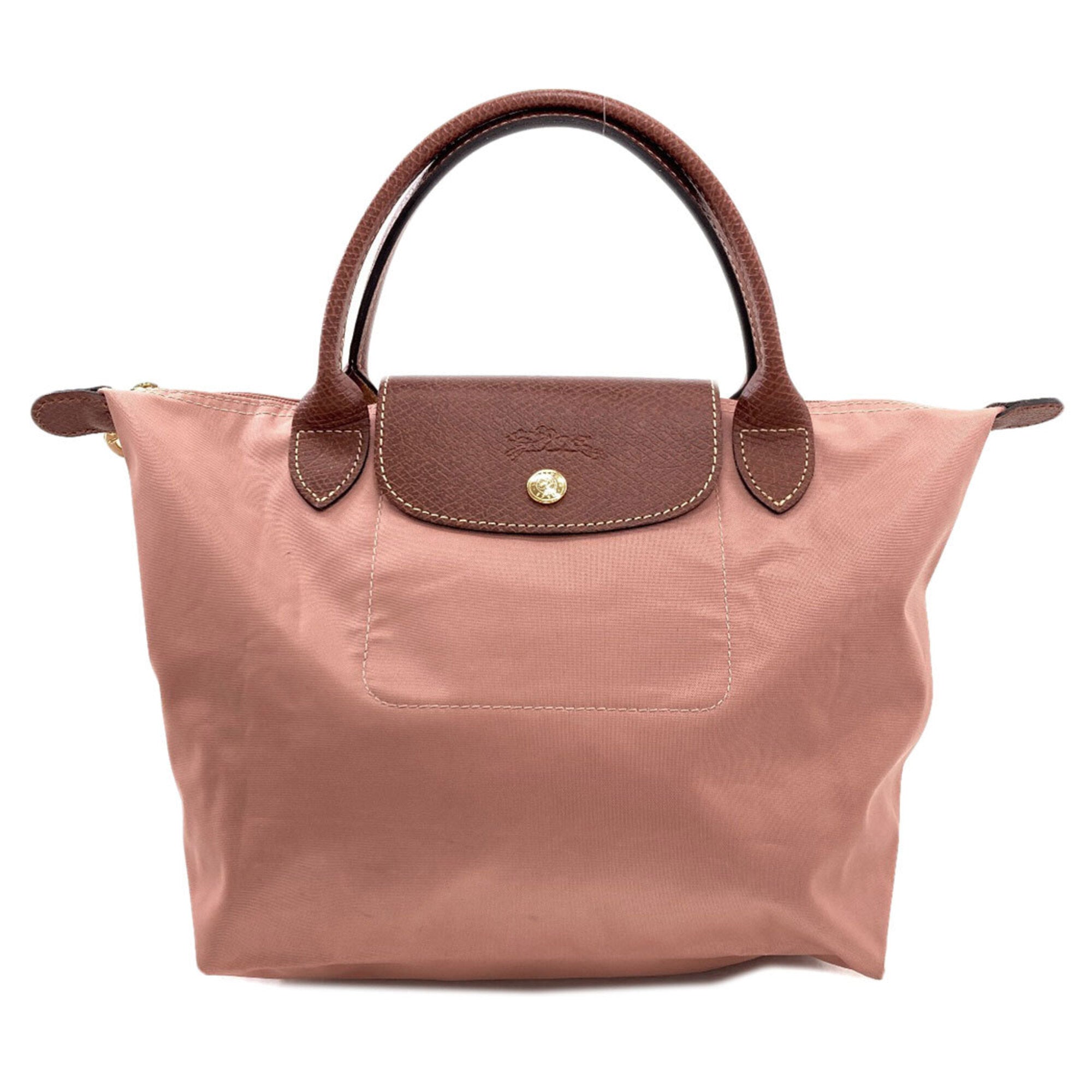 Longchamp Le Pliage Pink Nylon Handbag (Pre-Owned)