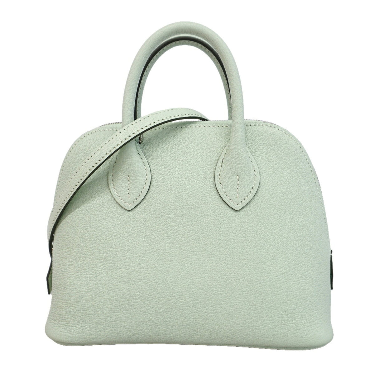 Hermes Green Chevre Myzore Leather Handbag (Pre-Owned)