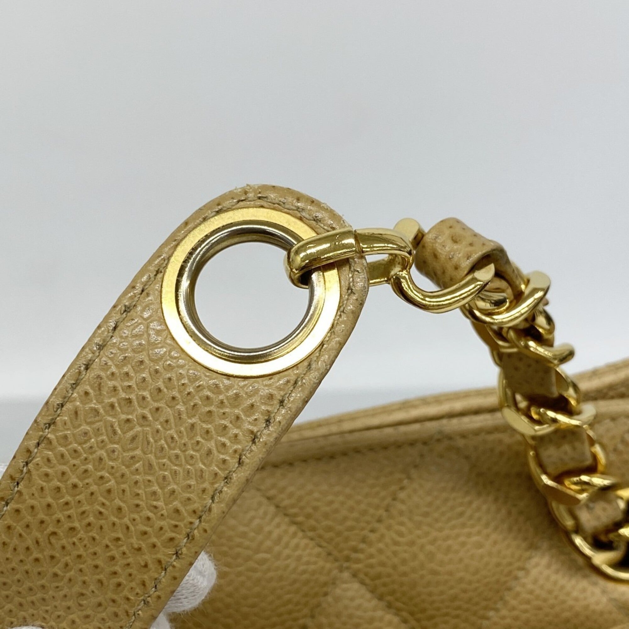 Chanel Light Brown Grained Calfskin Tote Bag (Pre-Owned)