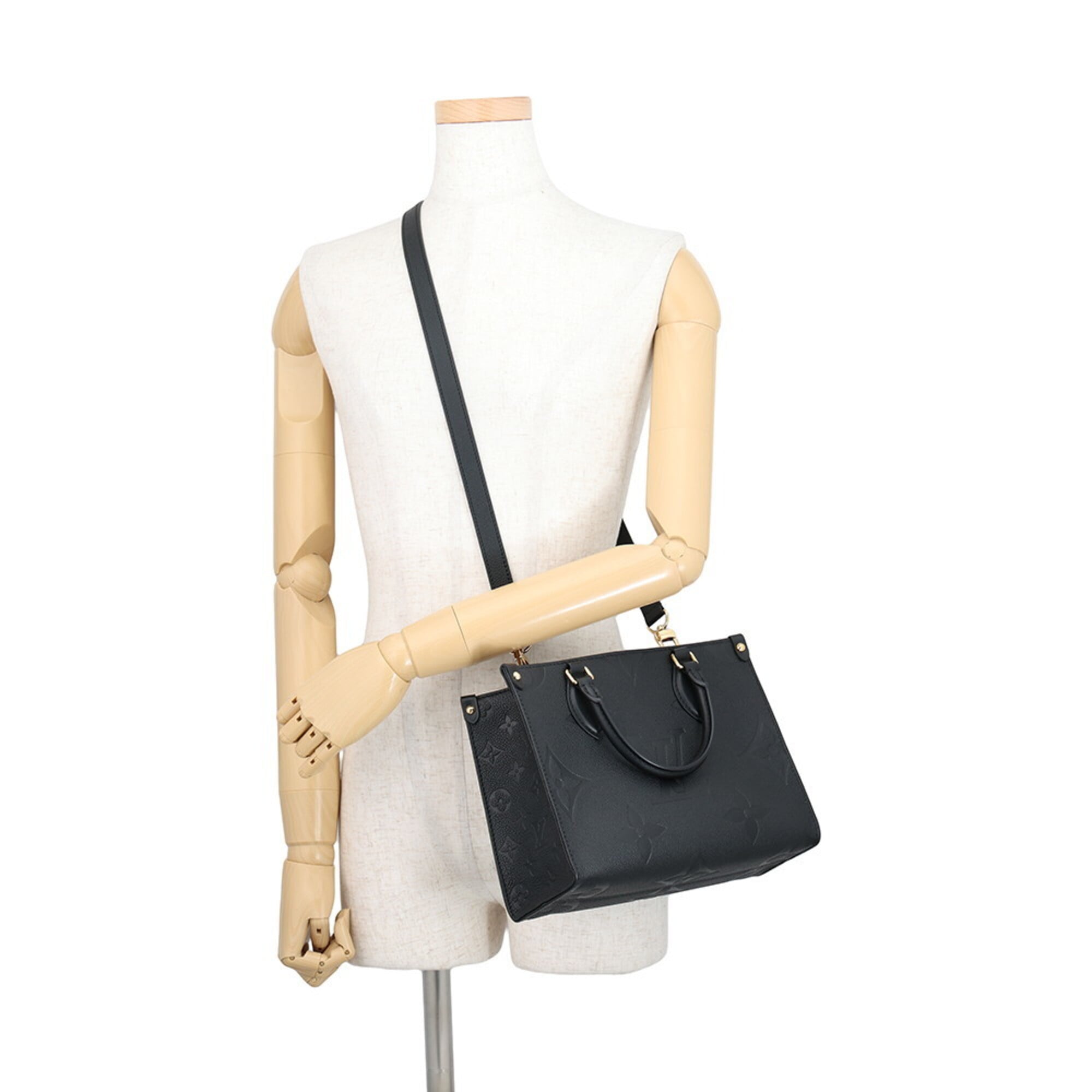 Louis Vuitton Noir Monogram Empreinte Handbag (Pre-Owned)