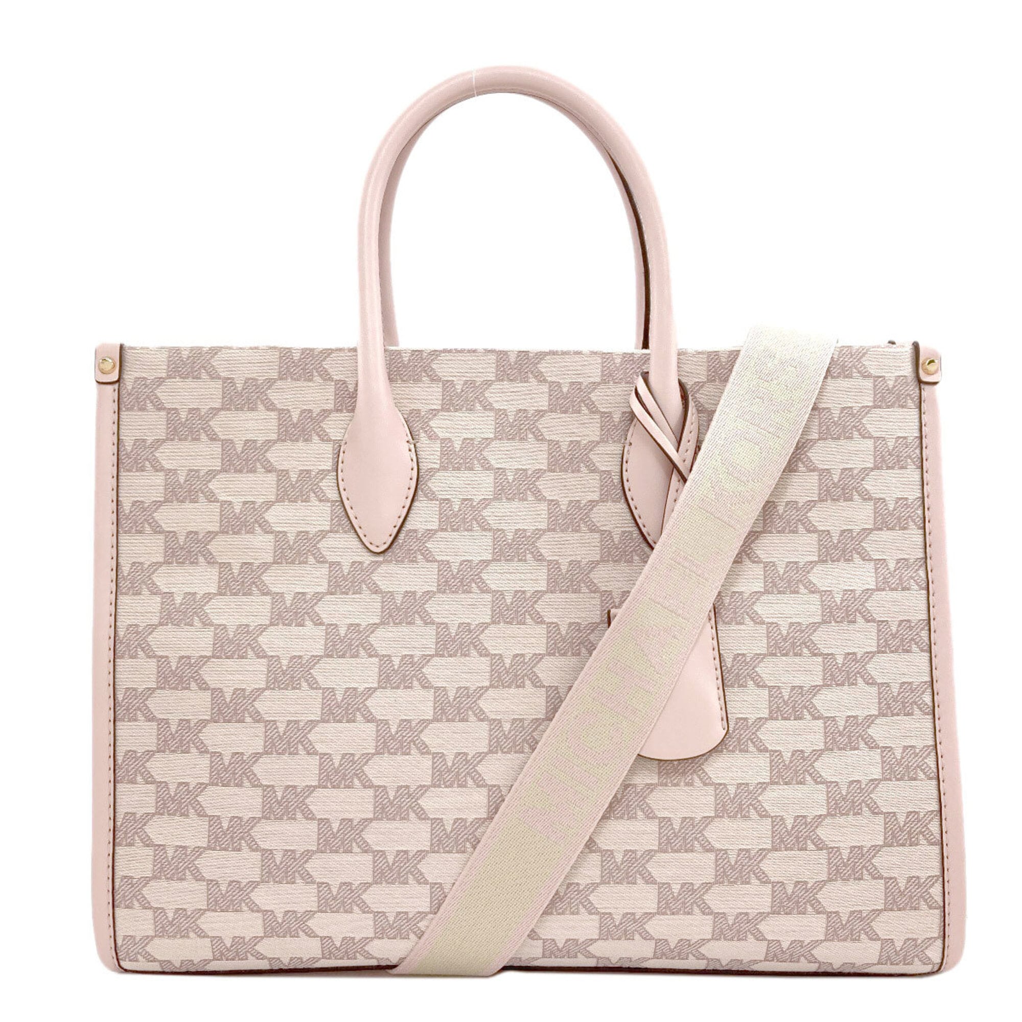 Michael Kors Pink Canvas Tote Bag (Pre-Owned)