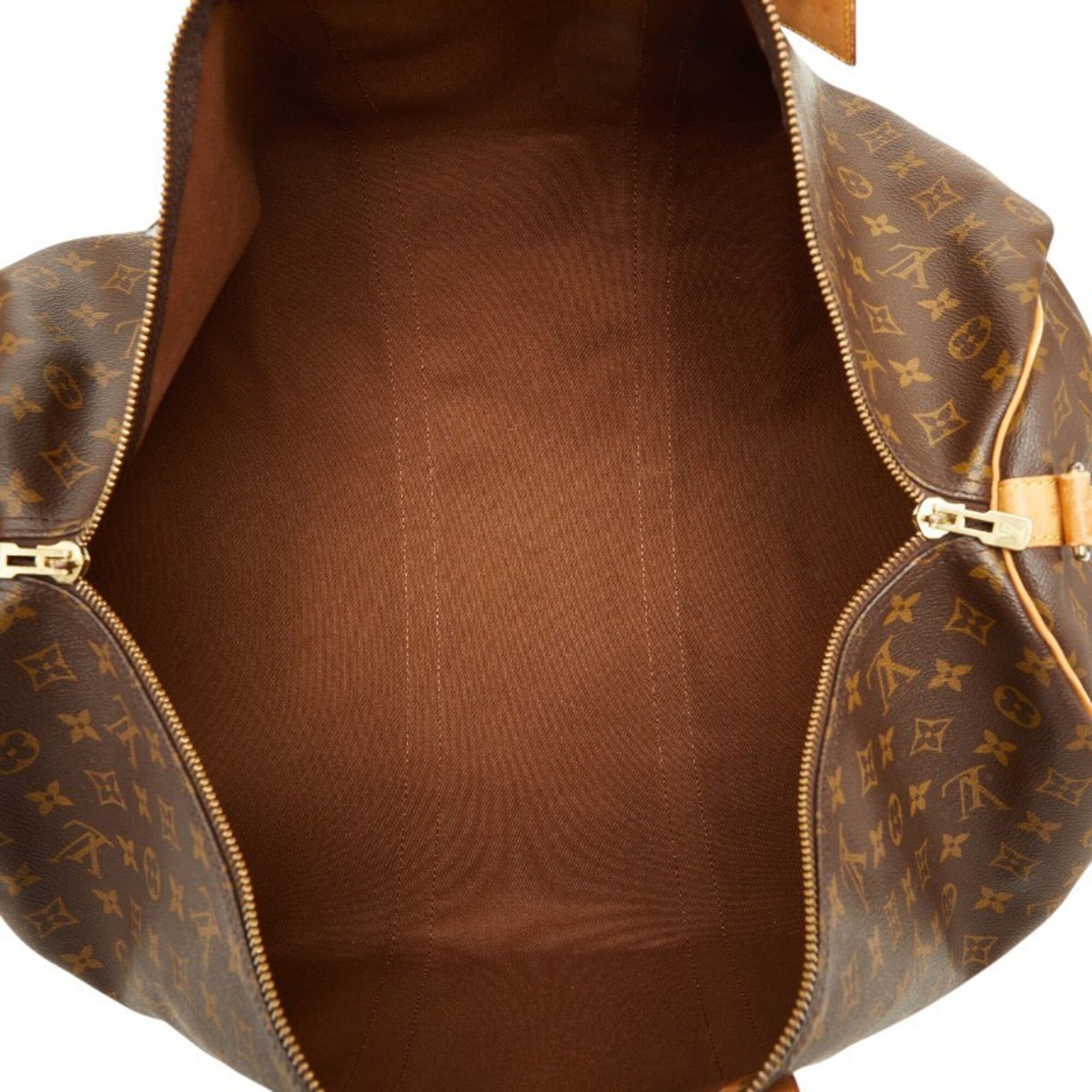 Louis Vuitton Brown Pvc Leather Boston Bag Shoulder Bag (Pre-Owned)
