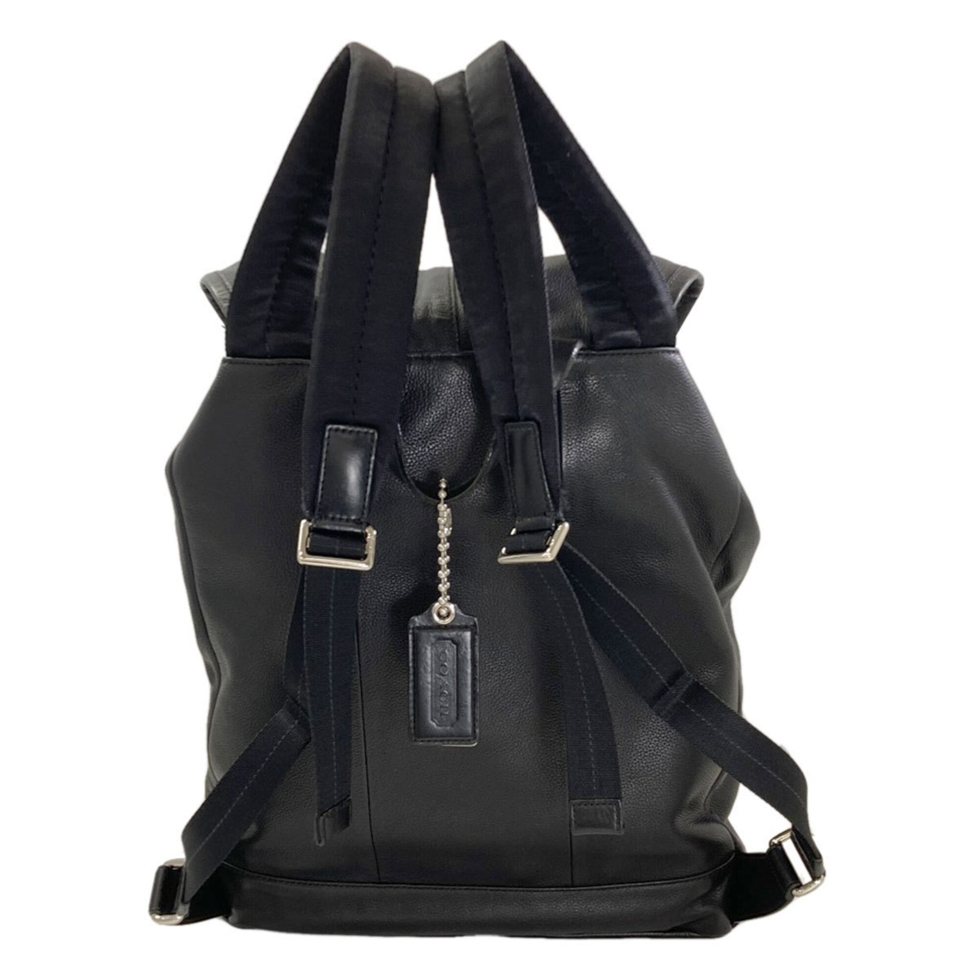 Coach Black Leather Backpack (Pre-Owned)