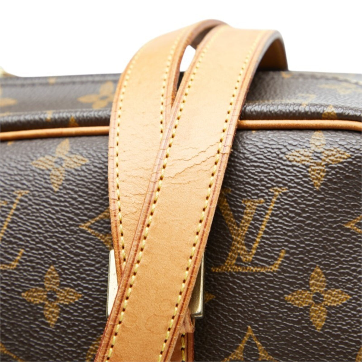 Louis Vuitton Monogram Brown Pvc Leather Handbag Shoulder Bag (Pre-Owned)