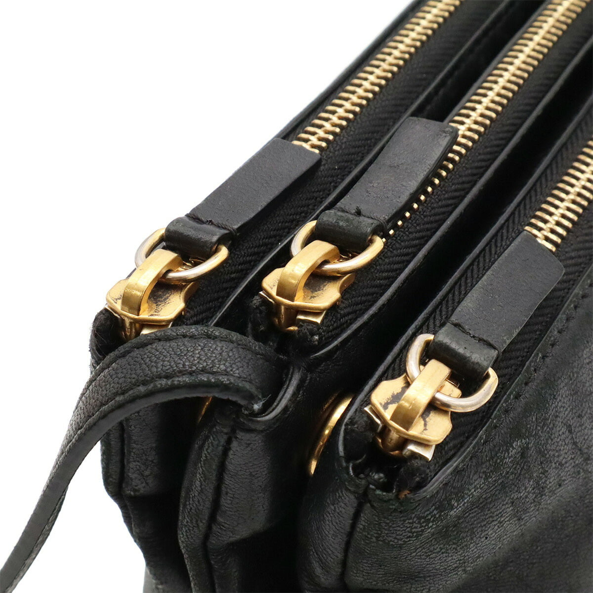 Celine Black Leather Pochette Pouch Shoulder Bag (Pre-Owned)