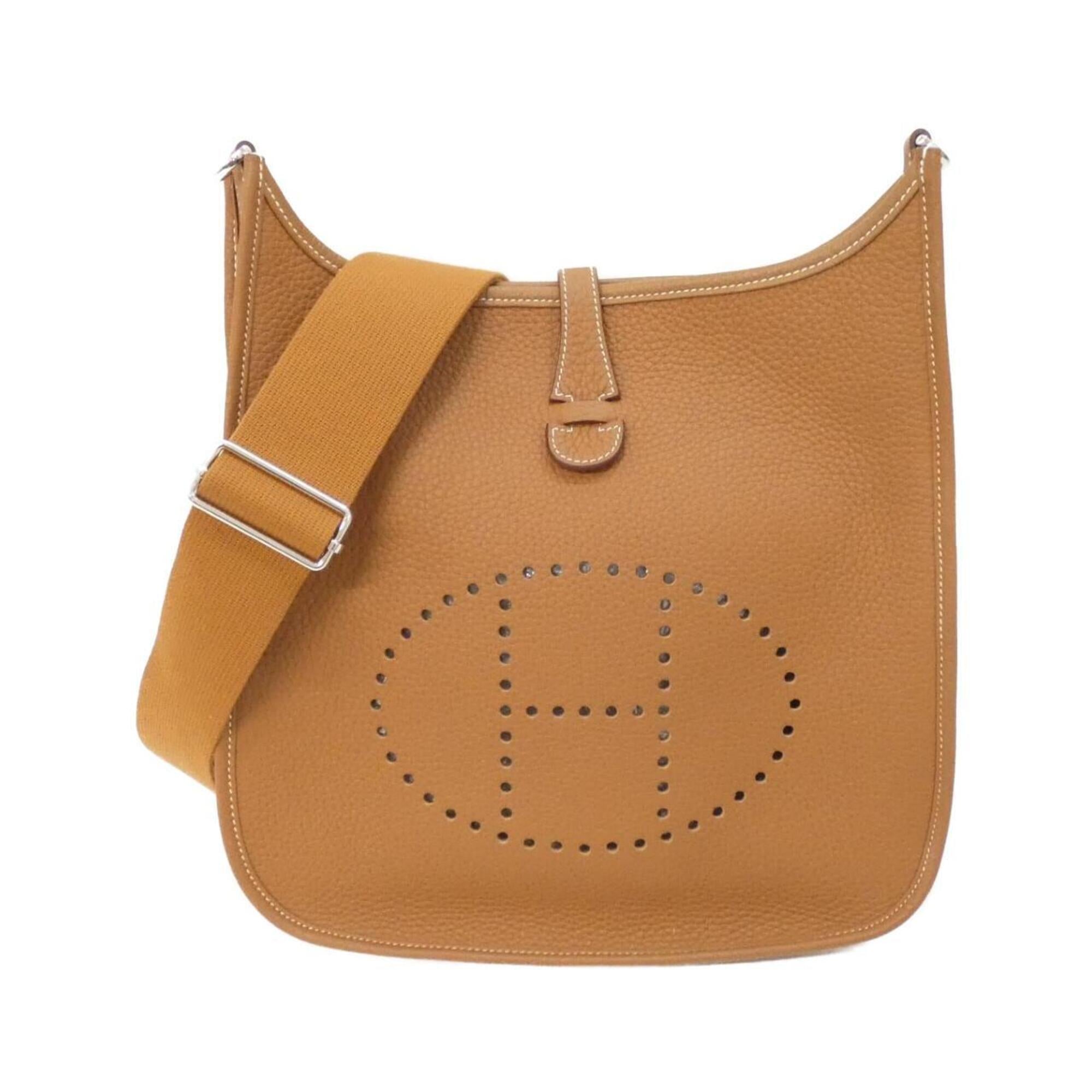 Hermes Brown Taurillon Clemence Leather Shoulder Bag (Pre-Owned)
