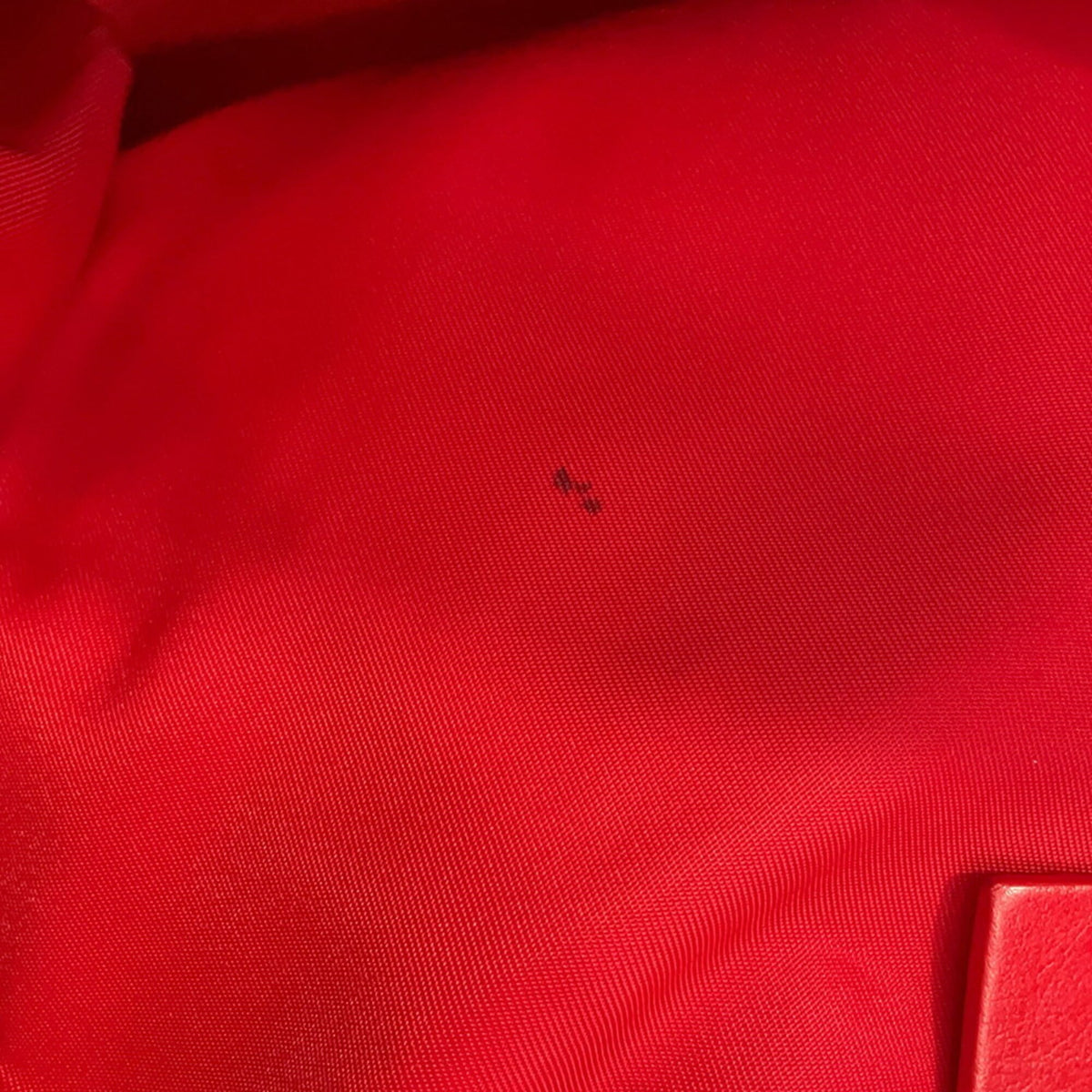 Christian Louboutin Black Red Color Nylon Leather Rubber Backpack (Pre-Owned)
