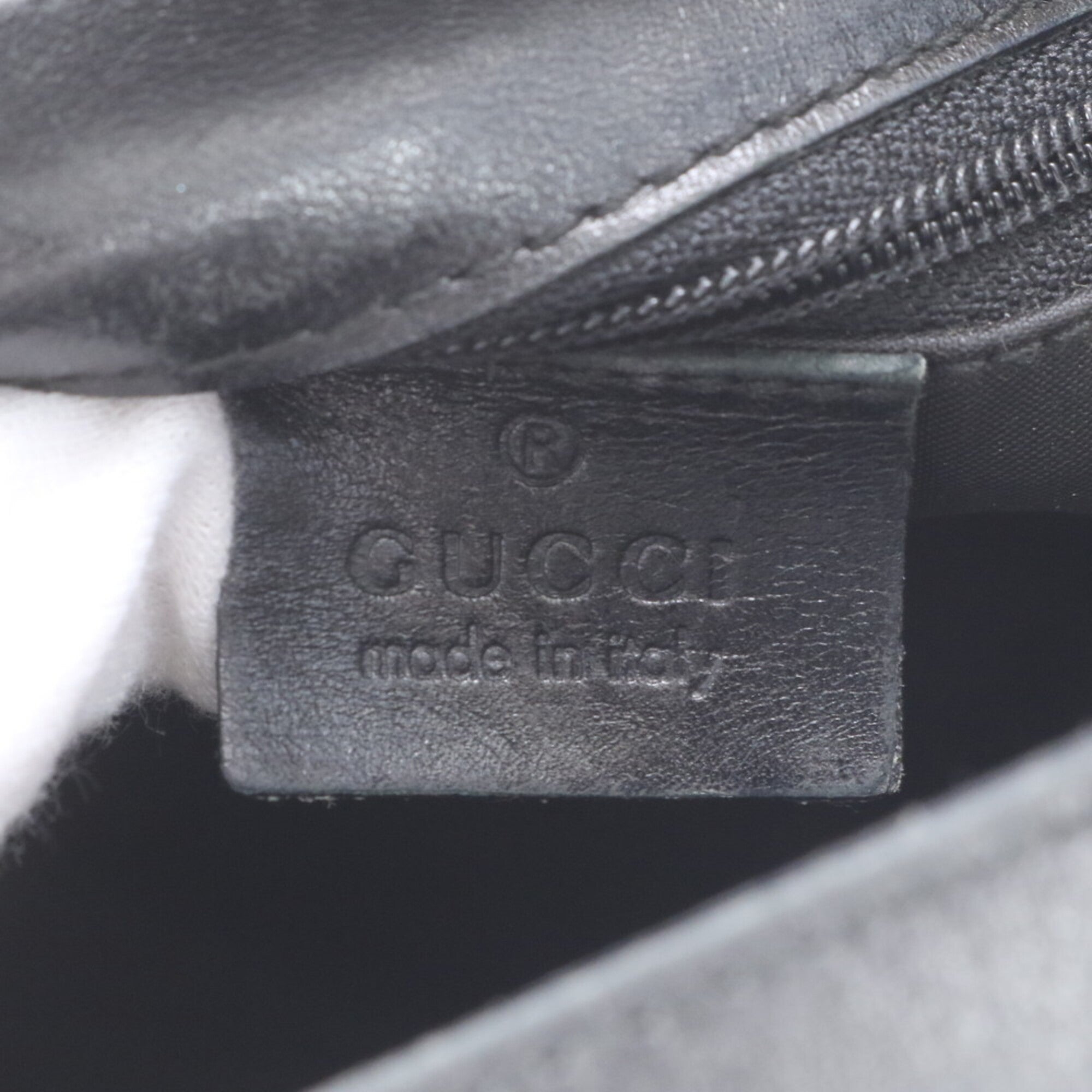 Gucci Gg Canvas Black Canvas Leather Handbag Tote Bag (Pre-Owned)