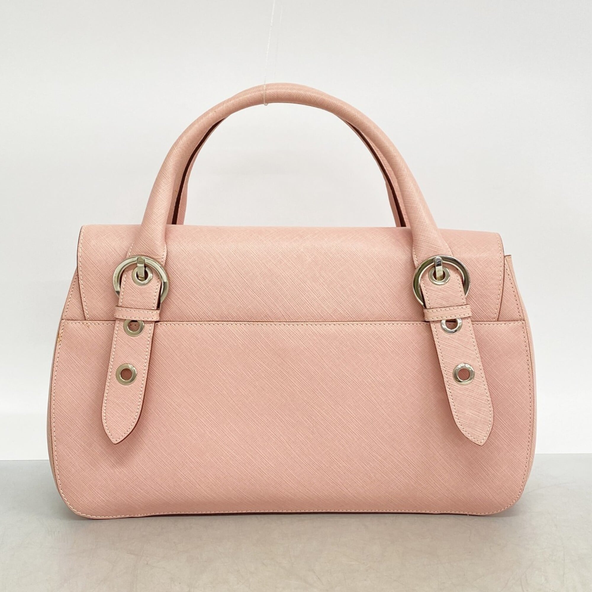 Salvatore Ferragamo Pink Leather Handbag (Pre-Owned)