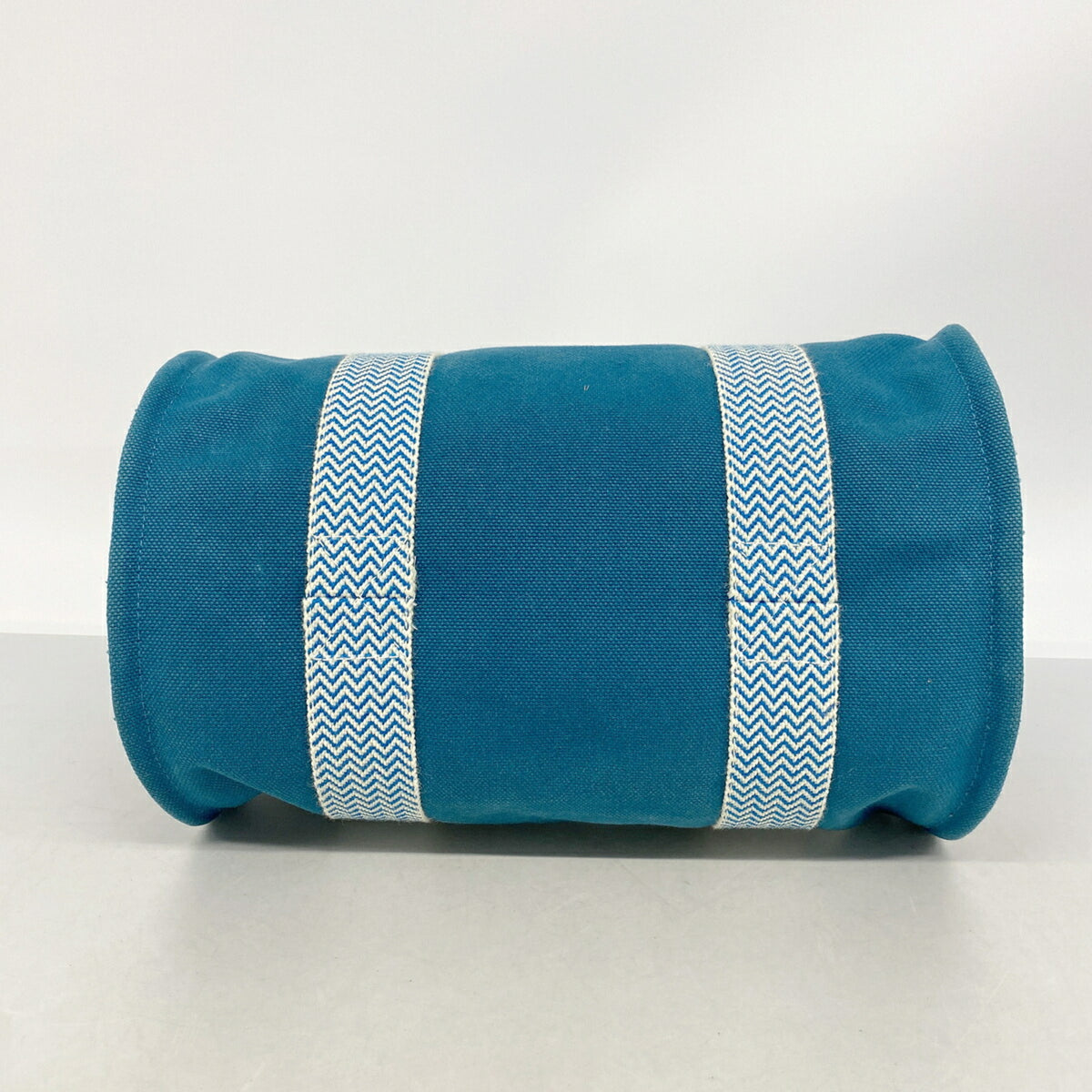 Hermes Blue Canvas Tote Bag (Pre-Owned)