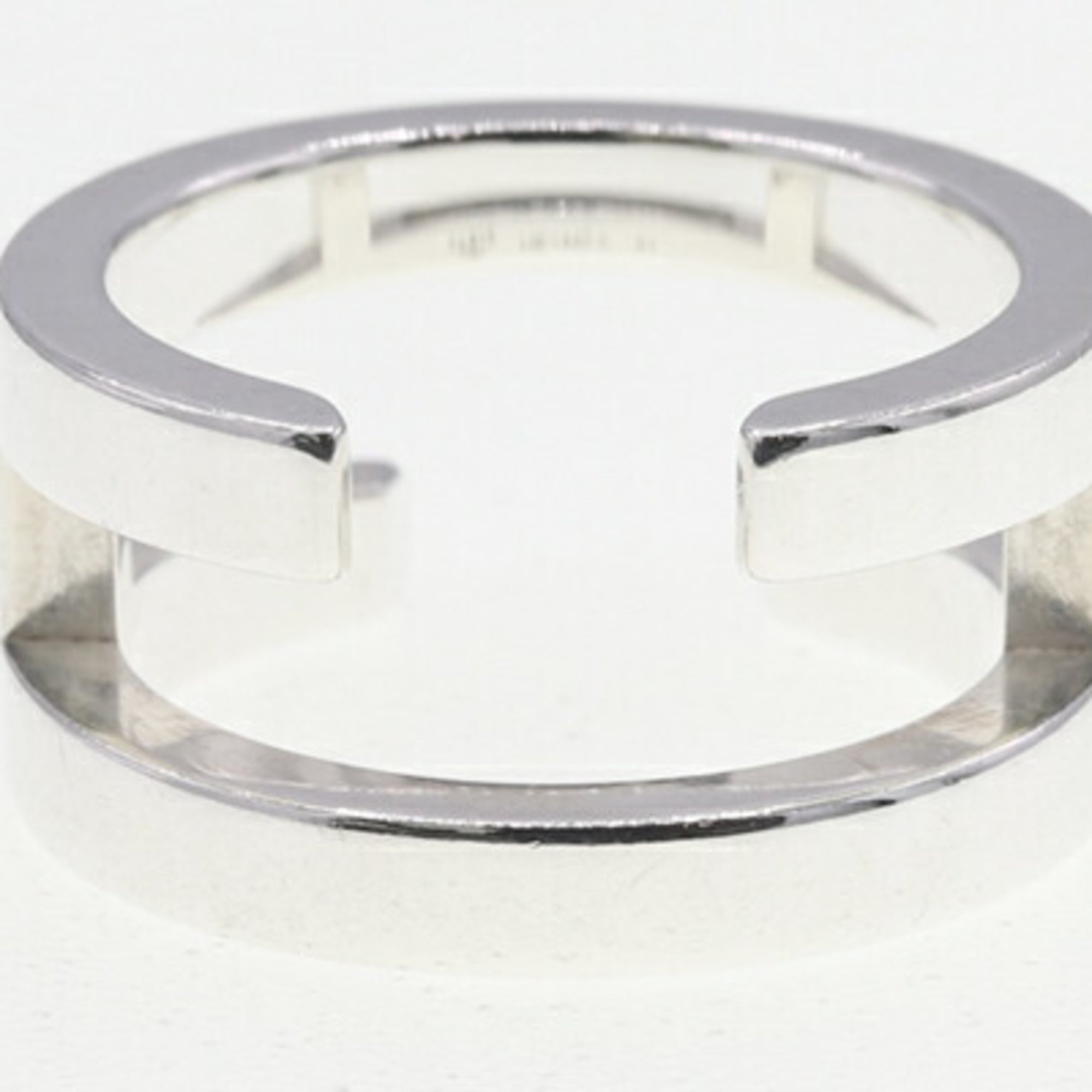 Hermes Sterling Silver 925 Band Ring (Pre-Owned)