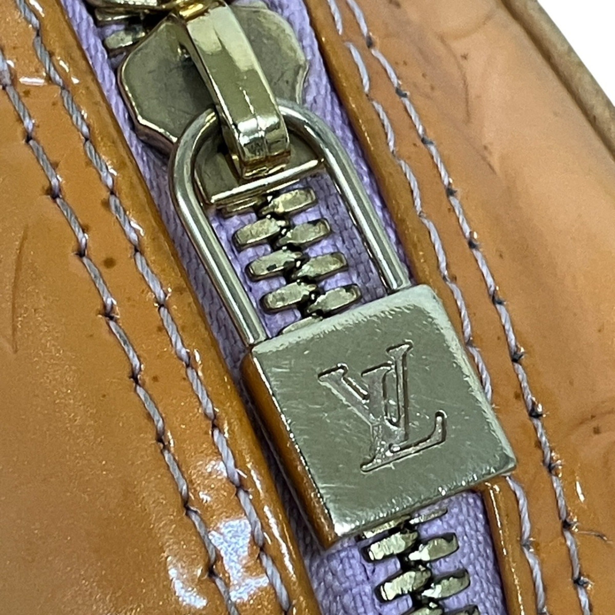 Louis Vuitton Vernis Yellow Patent Leather Shoulder Bag (Pre-Owned)