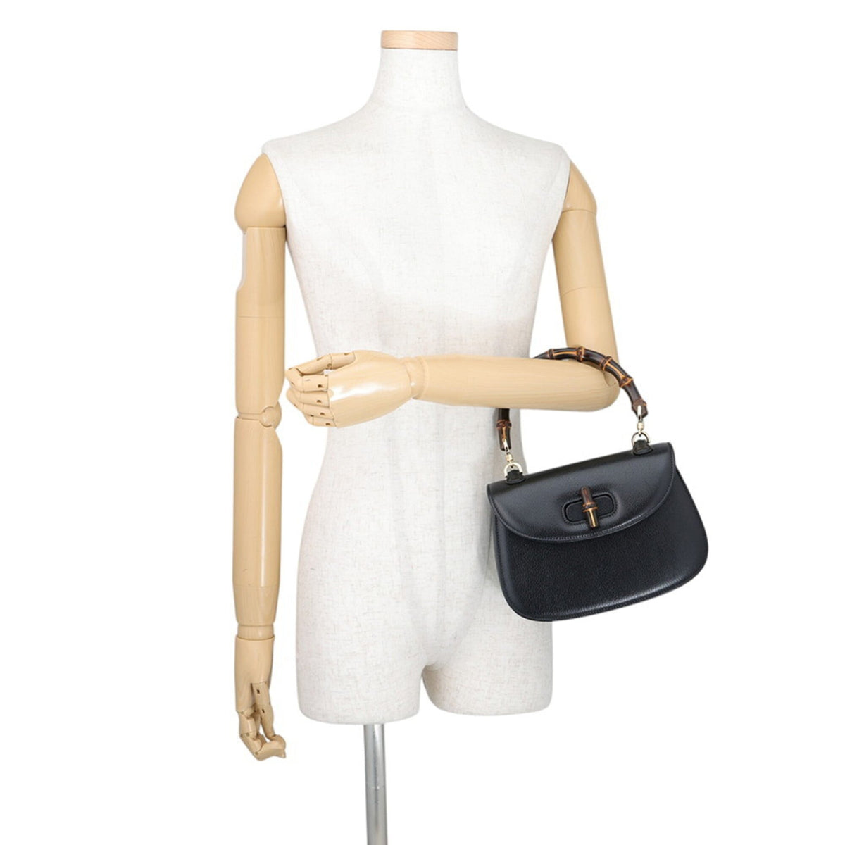 Gucci Black Leather Handbag (Pre-Owned)