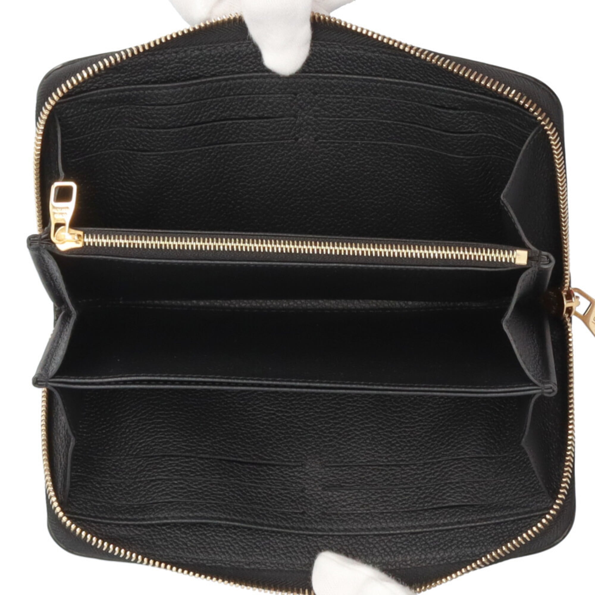 Louis Vuitton Monogram Empreinte Beige Black Monogram Empreinte Long Wallet (Bi-Fold) (Pre-Owned)