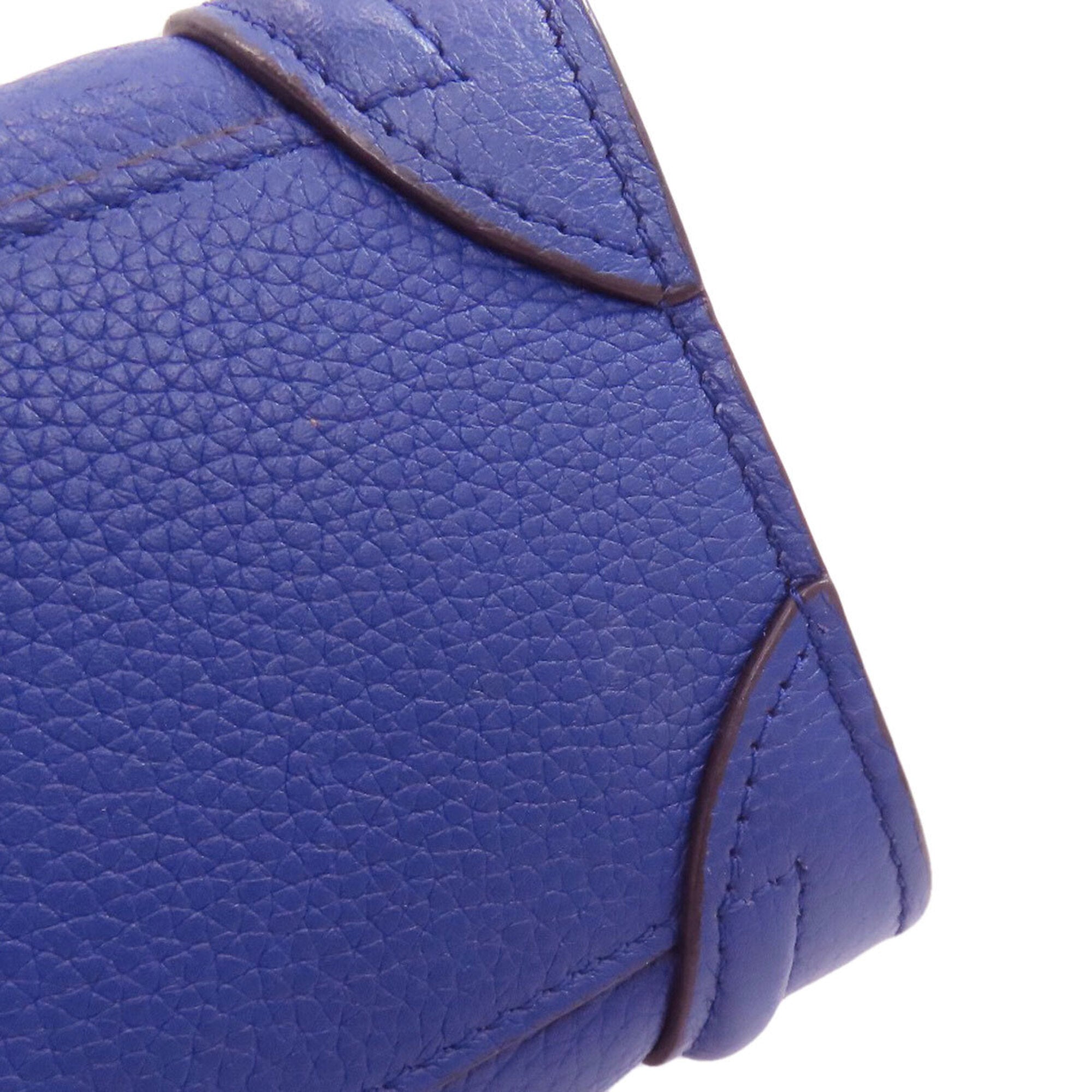 Celine Luggage Blue Leather Handbag (Pre-Owned)