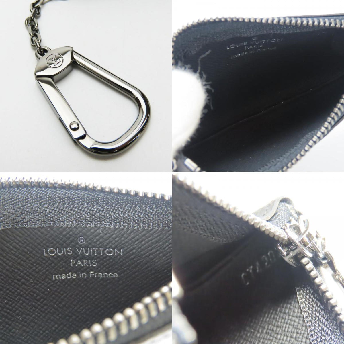 Louis Vuitton Monogram Eclipse Black Gray Monogram Eclipse Coin Purse/Coin Case (Pre-Owned)
