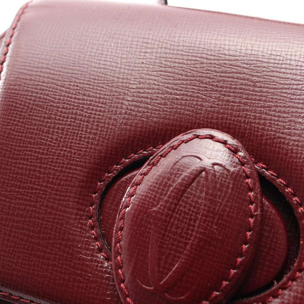 Cartier Bordeaux Leather Backpack (Pre-Owned)