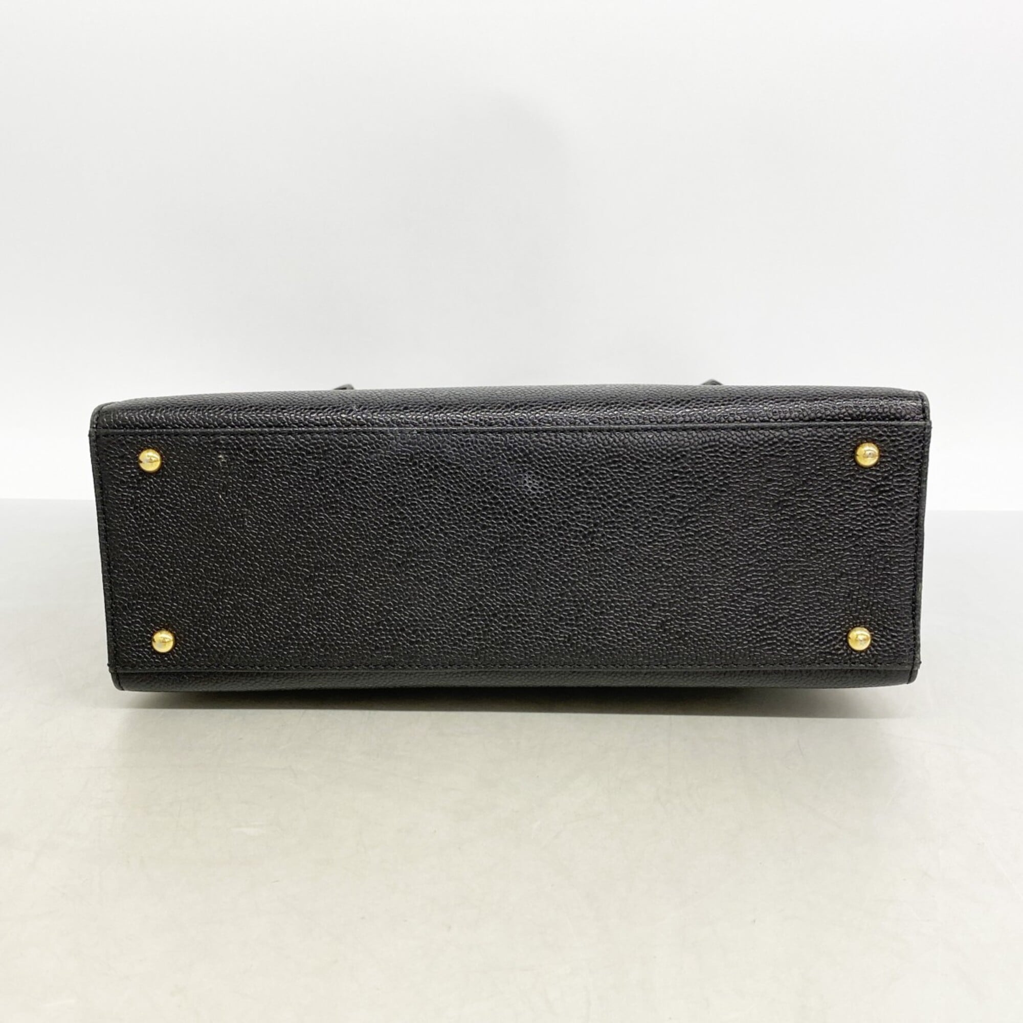 Chanel Black Grained Calfskin Tote Bag (Pre-Owned)