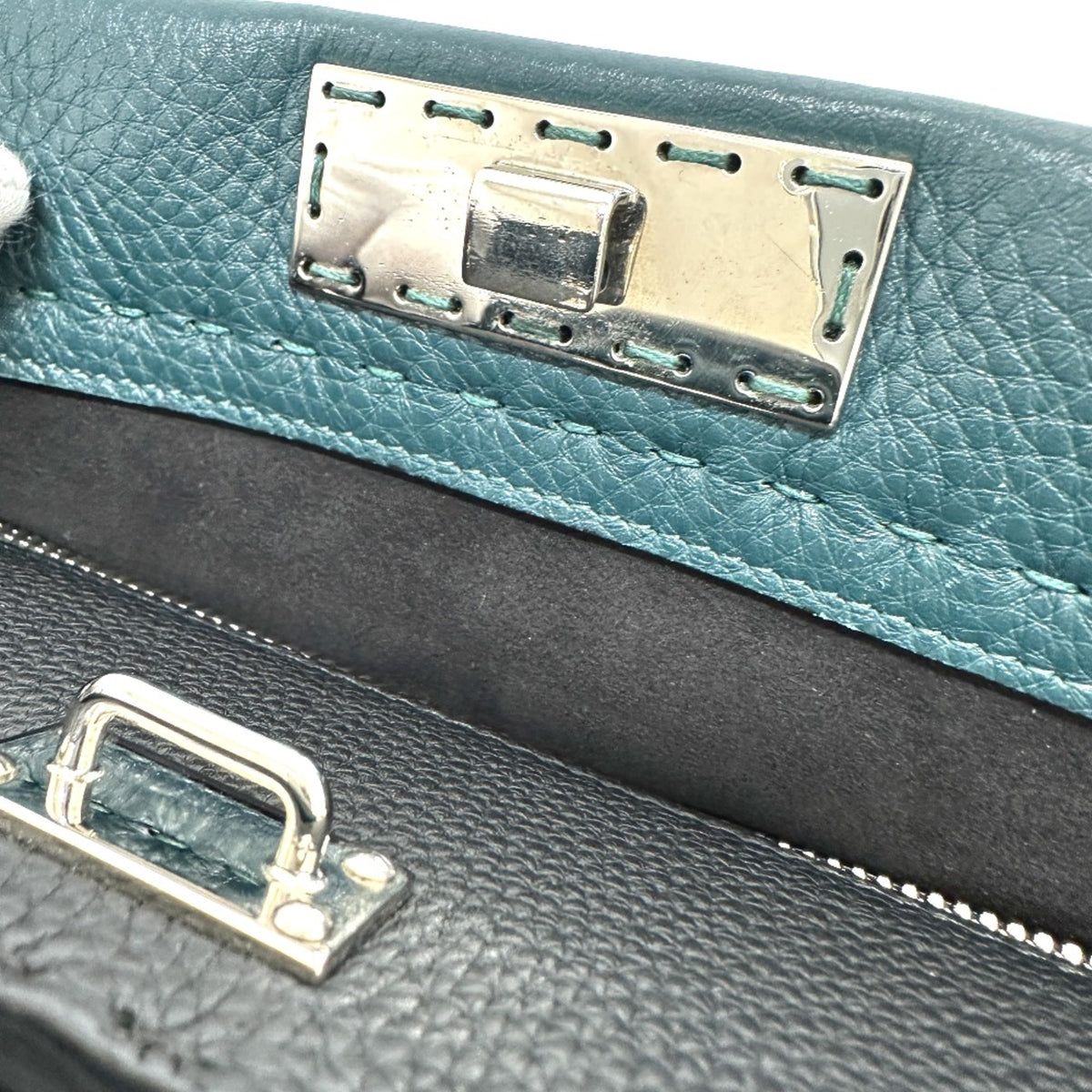 Fendi Blue Leather Briefcase (Pre-Owned)