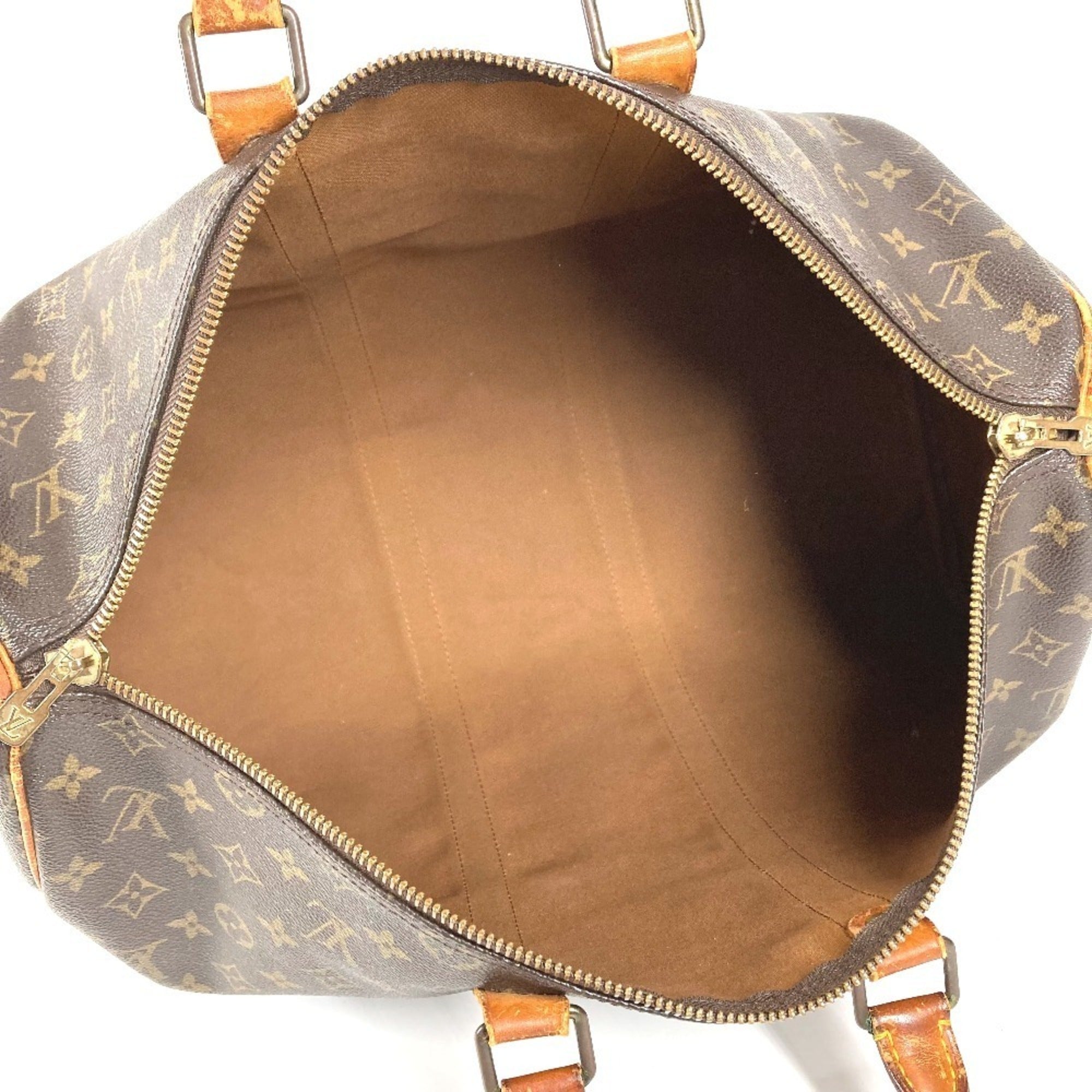Louis Vuitton Brown Galle Monogram Monogram Boston Bag Handbag (Pre-Owned)