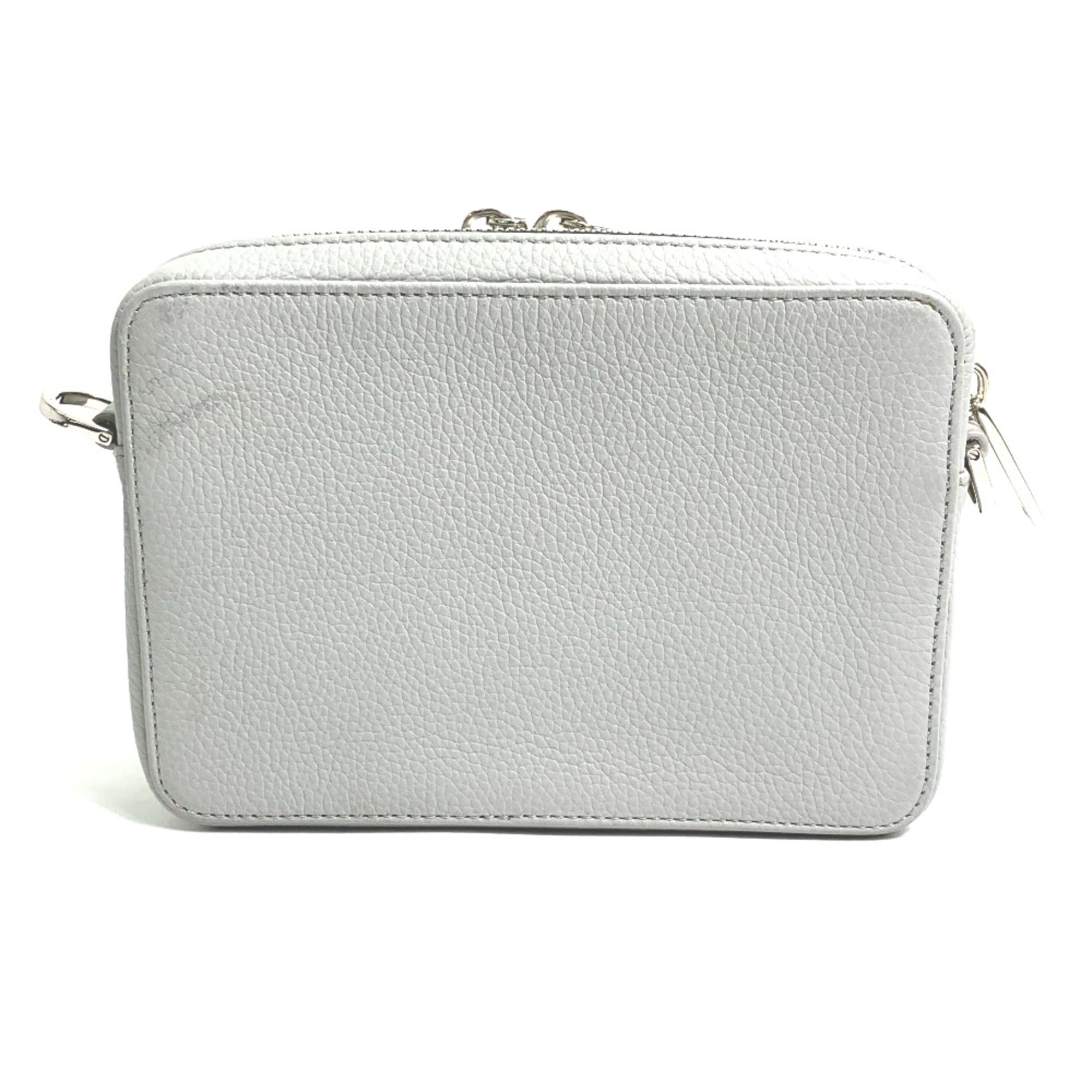 Christian Dior Gray Leather Shoulder Bag (Pre-Owned)