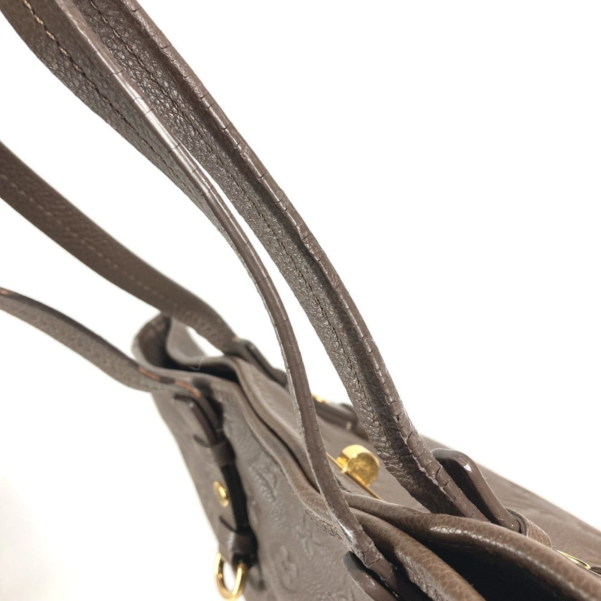 Louis Vuitton Brown Monogram Empreinte Leather Handbag Shoulder Bag Tote Bag (Pre-Owned)