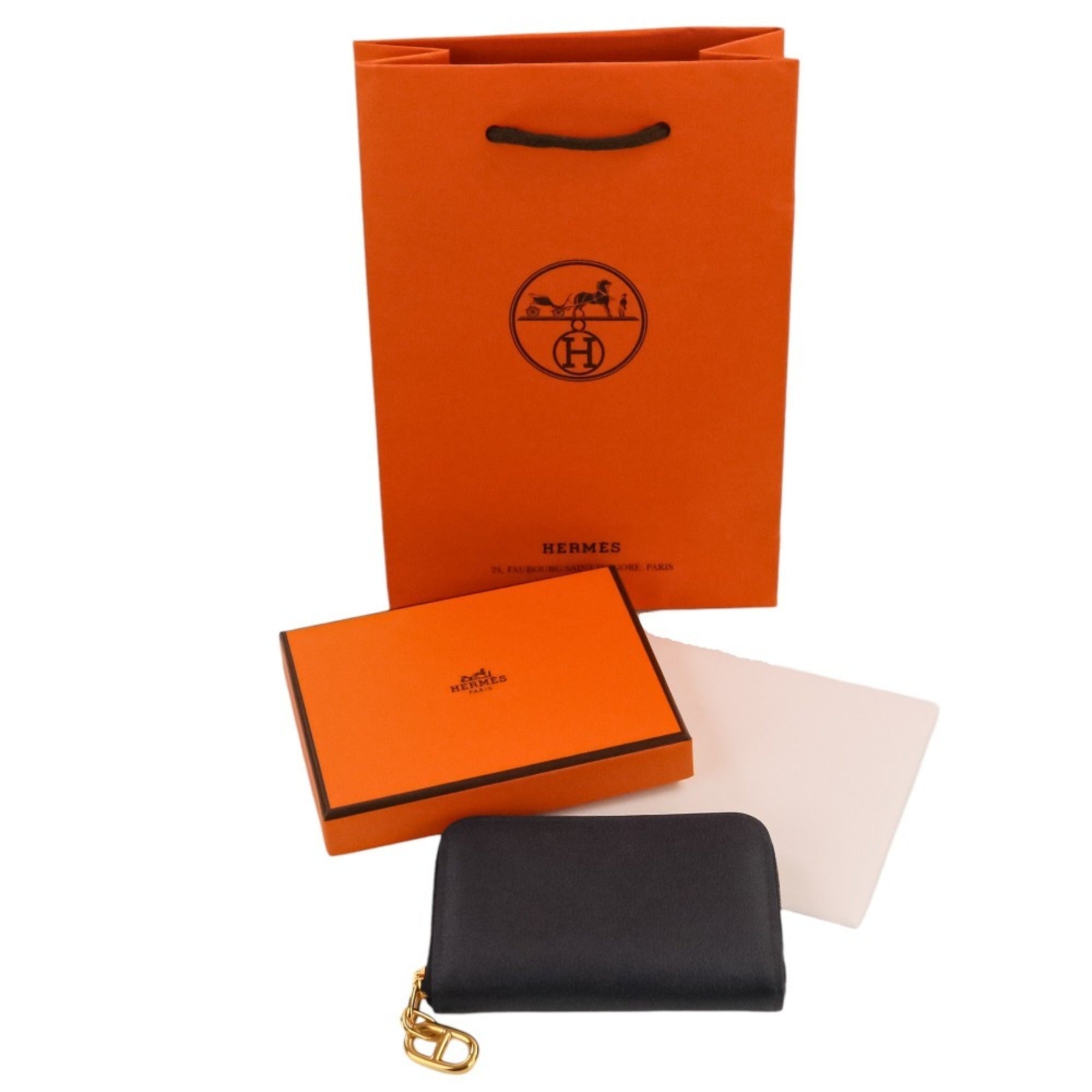 Hermes Blue Nuit Coin Purse/Coin Case (Pre-Owned)