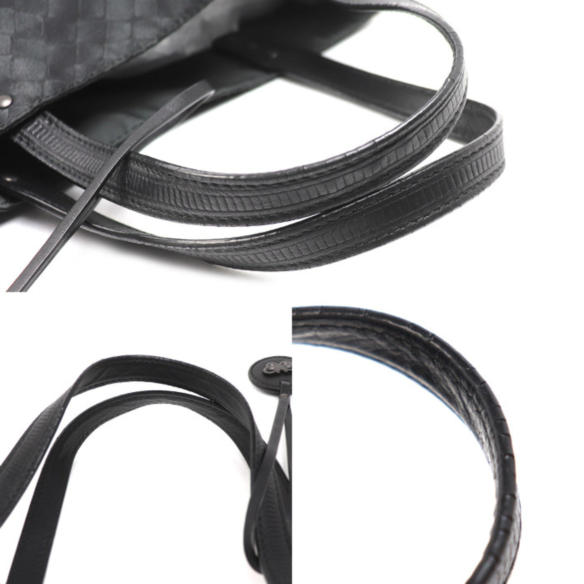Bottega Veneta Black Nylon Tote Bag (Pre-Owned)