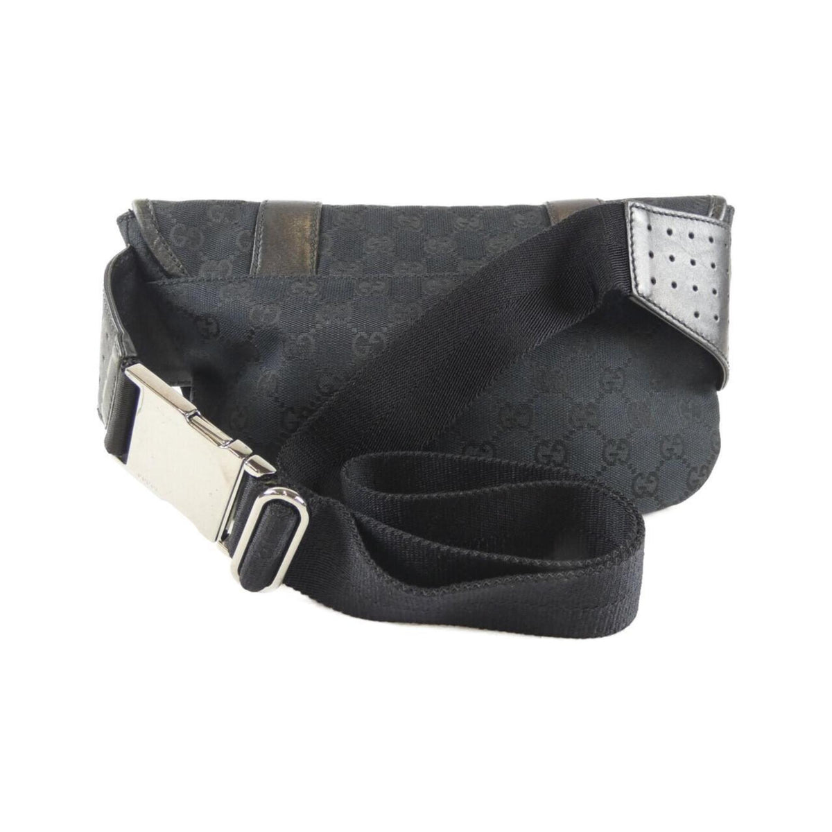 Gucci Black Gg Canvas Fanny Pack (Pre-Owned)