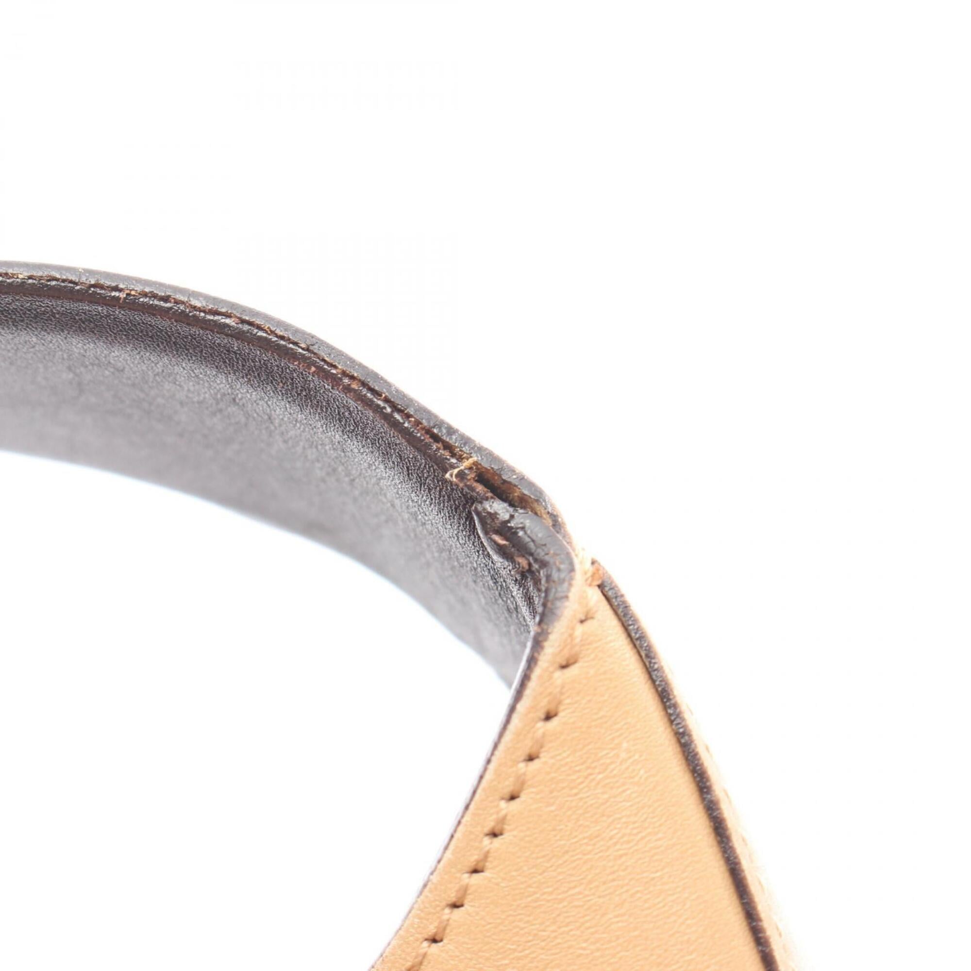 Prada Beige Leather Handbag Shoulder Bag (Pre-Owned)
